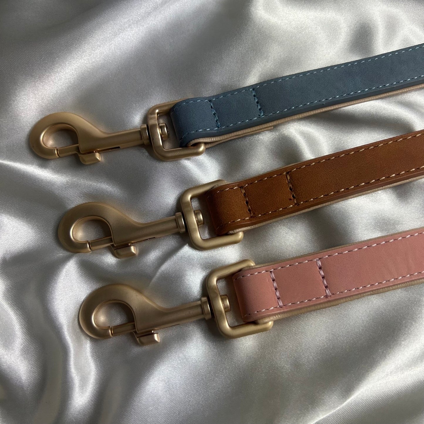 Personalised Vegan Suede Leather Dog Collar & Lead Set