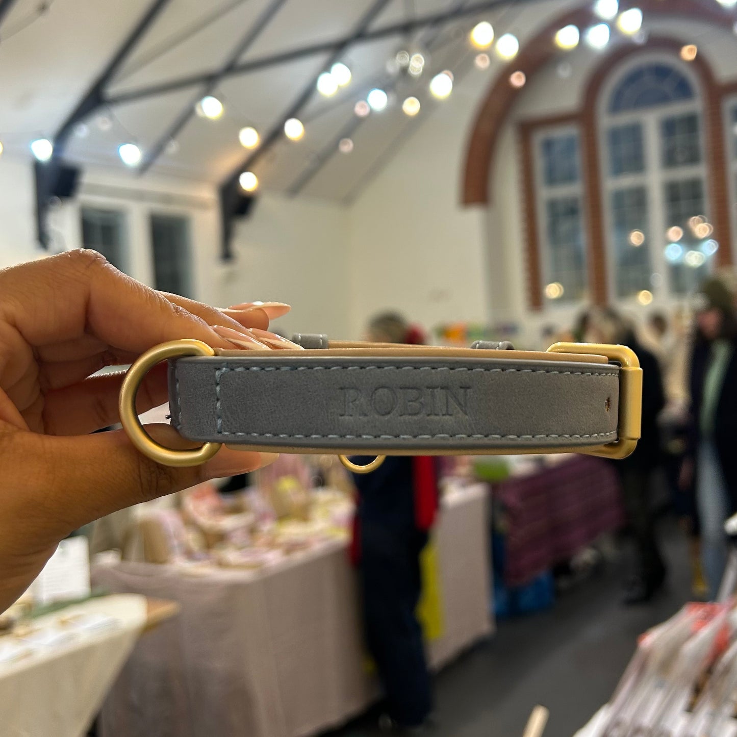 Personalised Vegan Suede Leather Dog Collar & Lead Set