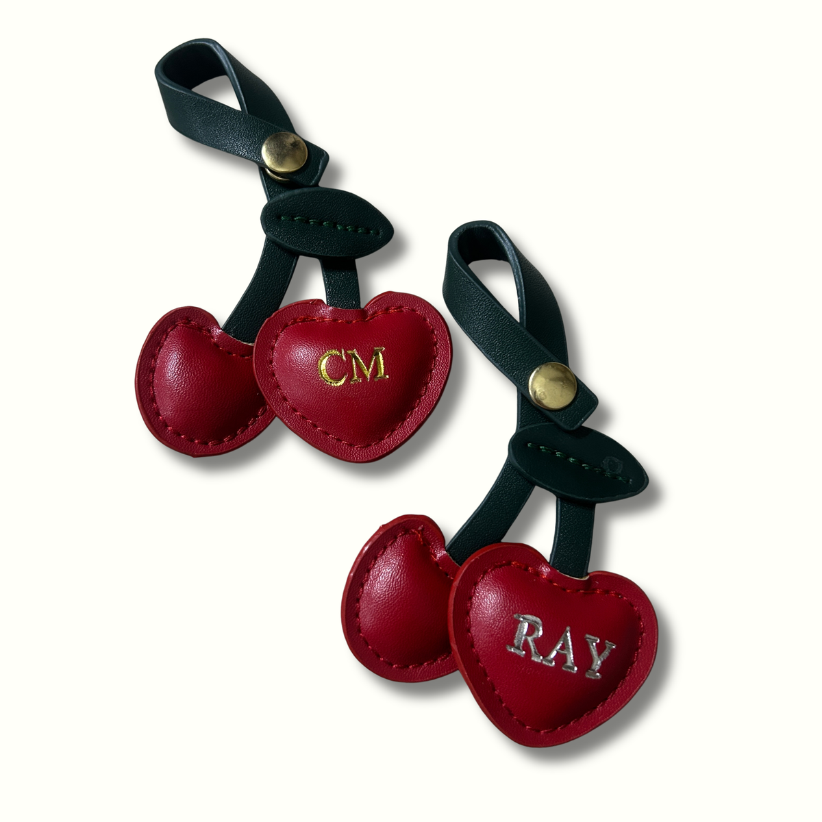 Personalised Cherries Bag Charm