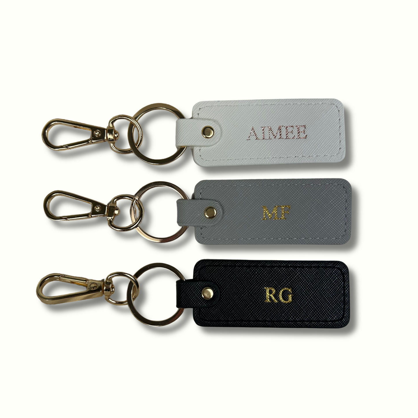 Personalised Vegan Leather Keychain