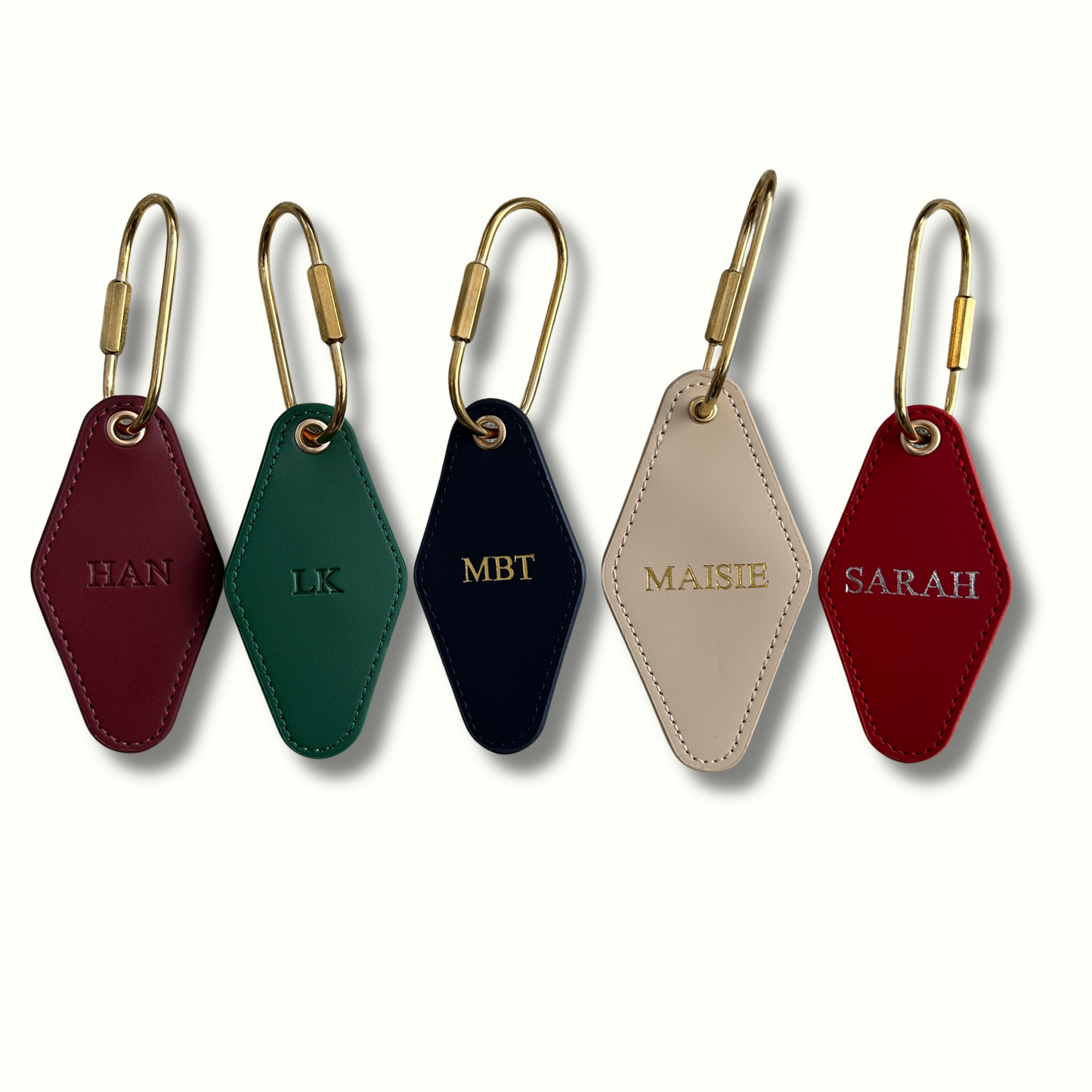 Personalised Diamond Carabiner Keychain