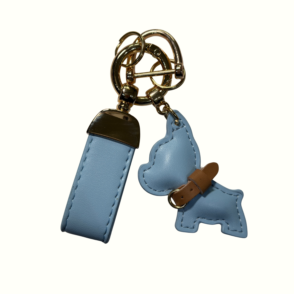 Personalised Dog Charm Keyring