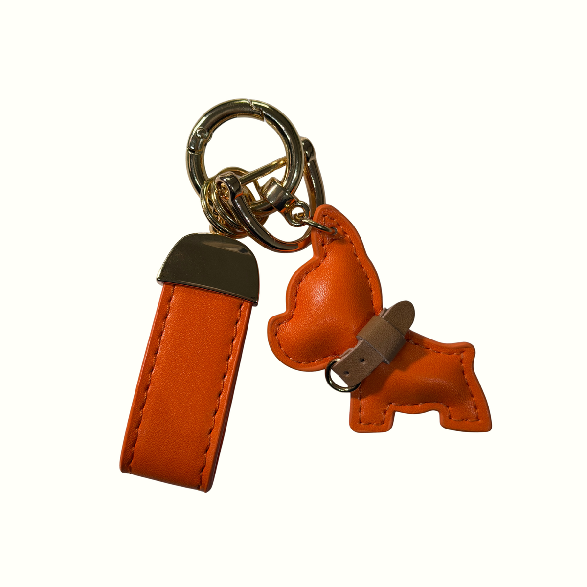 Personalised Dog Charm Keyring