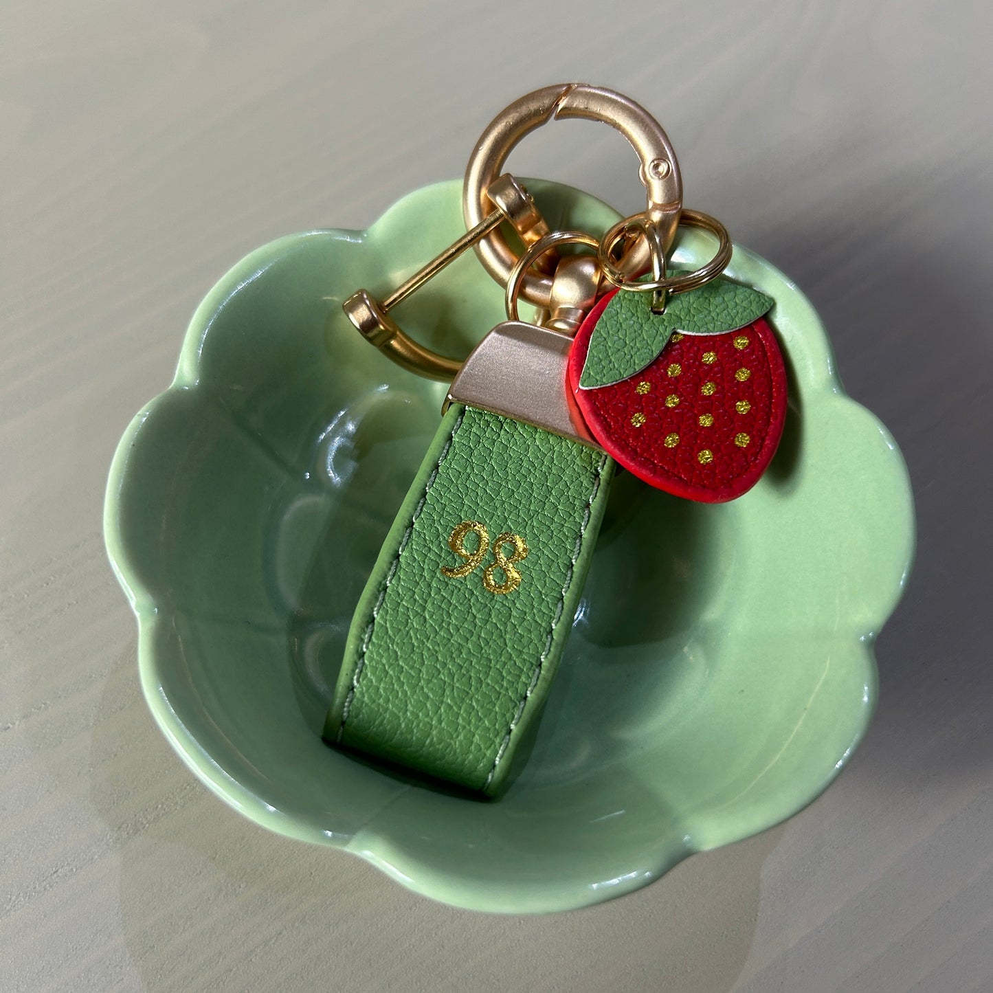Personalised Fruit Charm Keychain