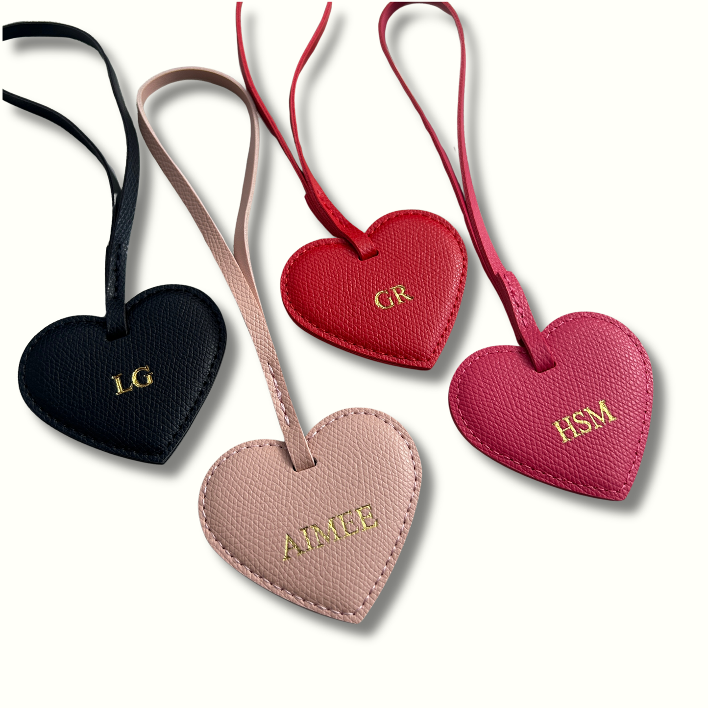 Personalised Heart Bag Charm