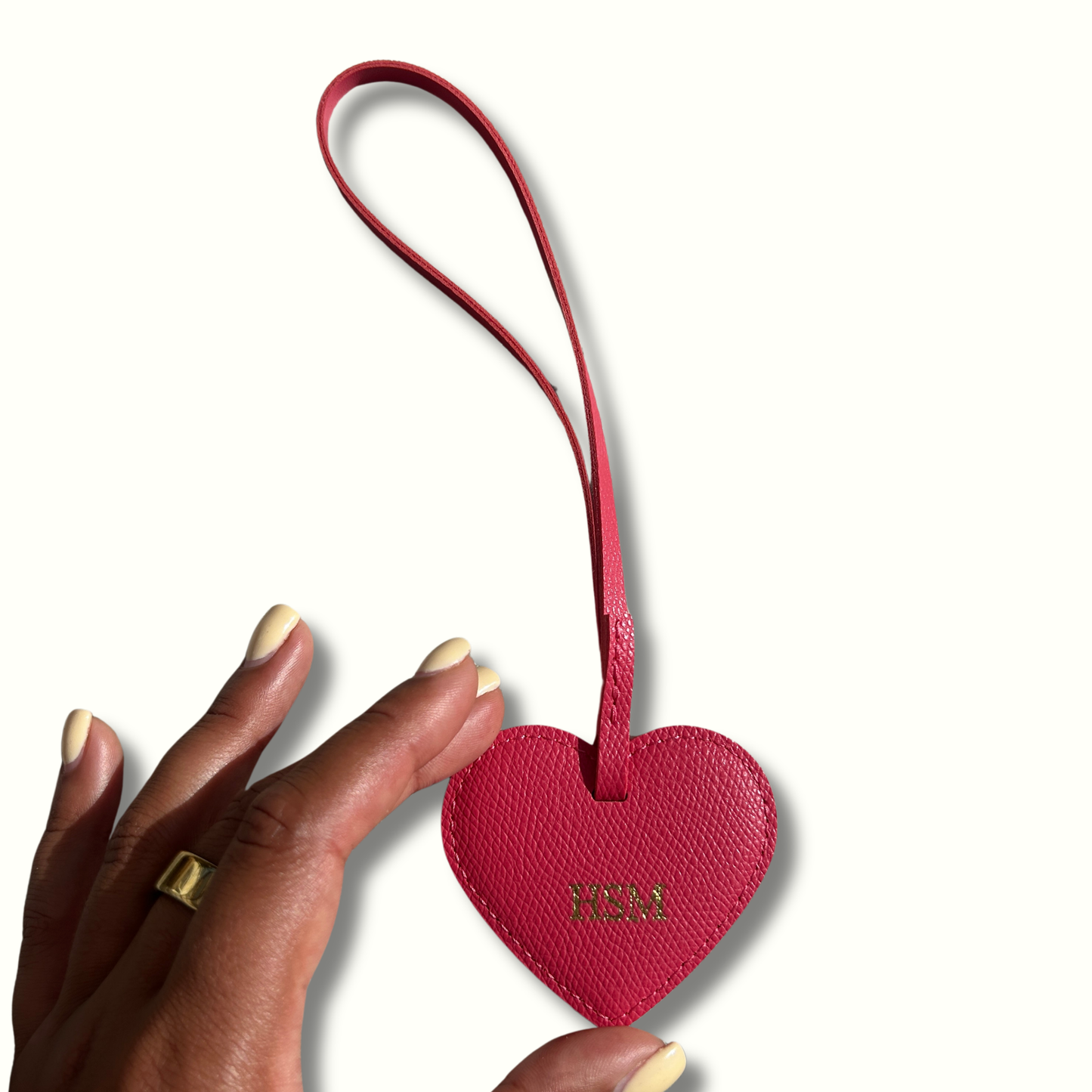 Personalised Heart Bag Charm