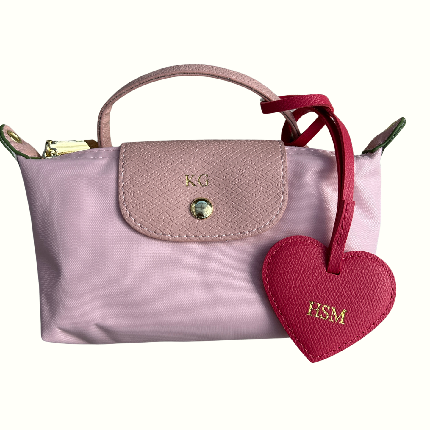 Personalised Heart Bag Charm