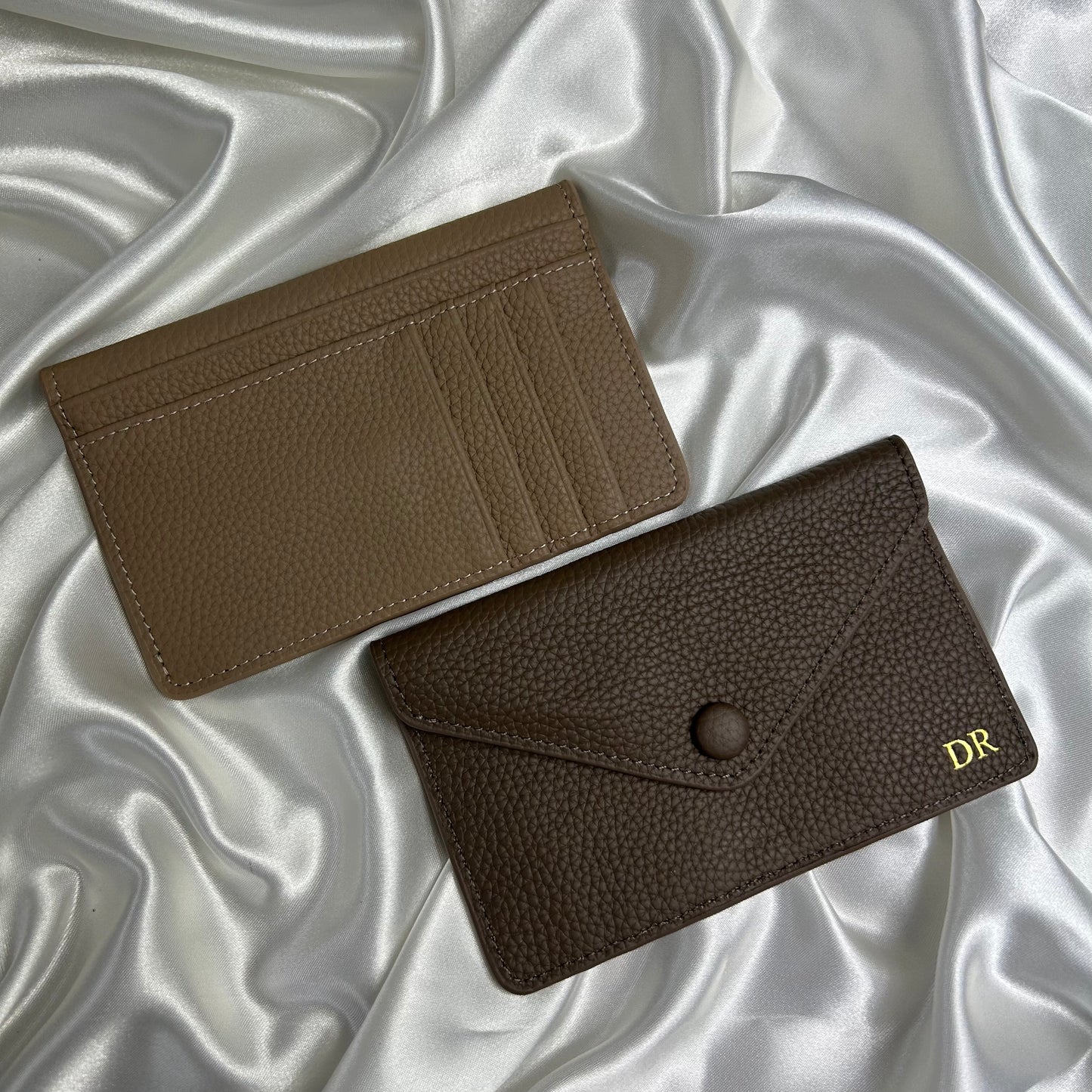 Personalised Leather Flap Cardholder