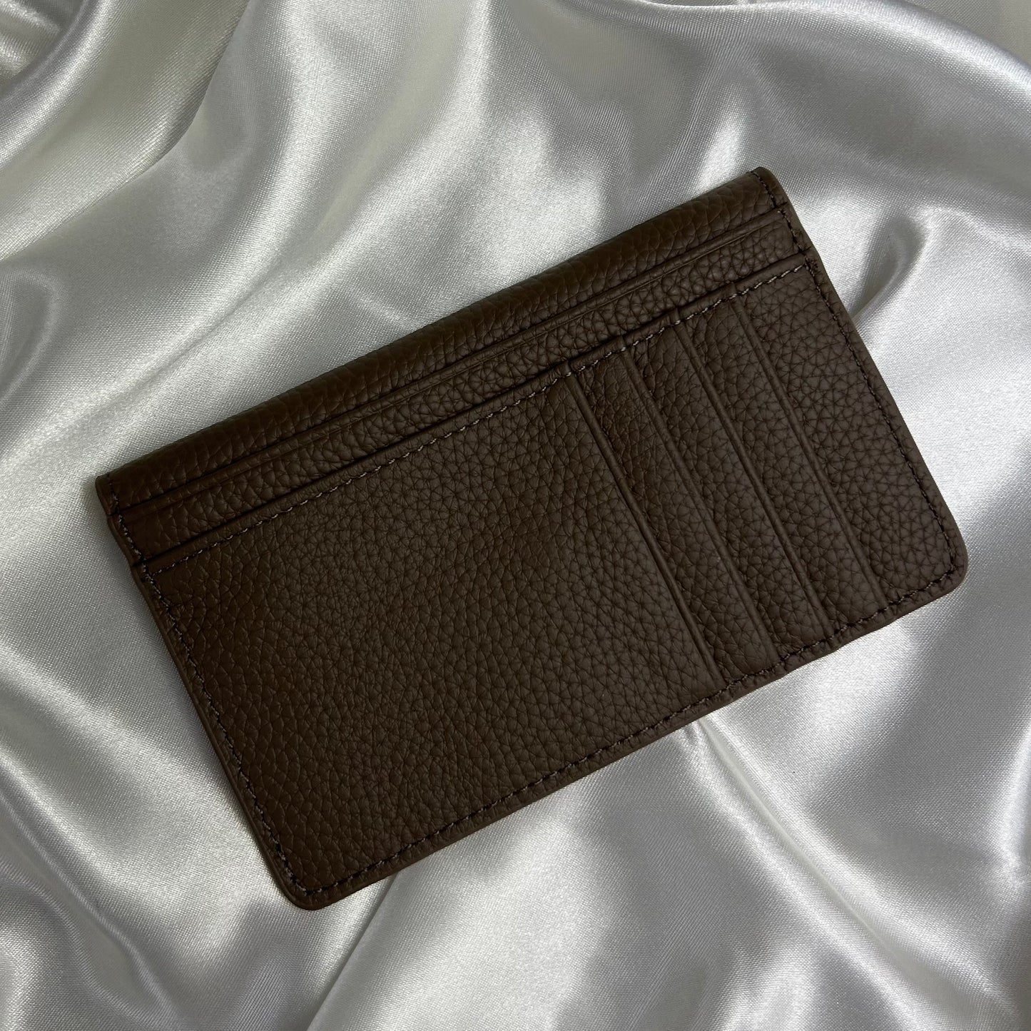 Personalised Leather Flap Cardholder