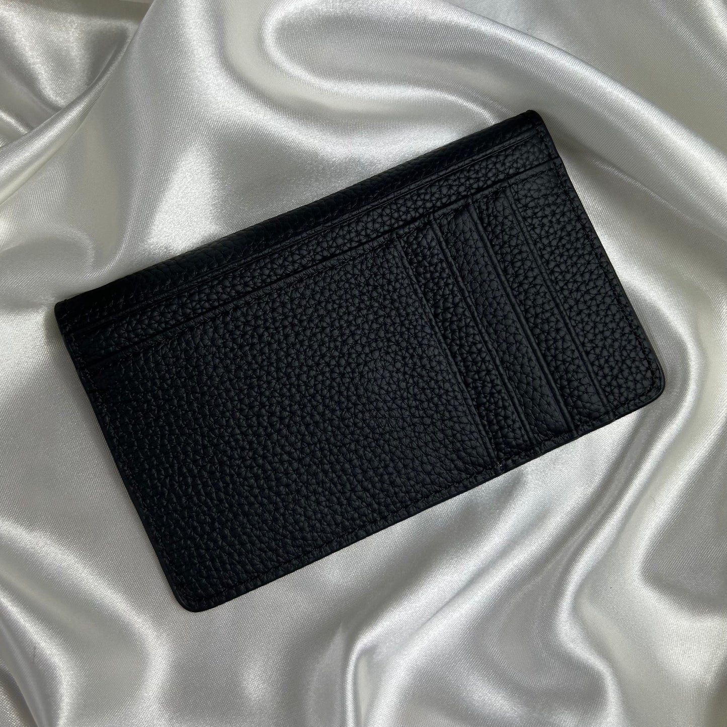 Personalised Leather Flap Cardholder