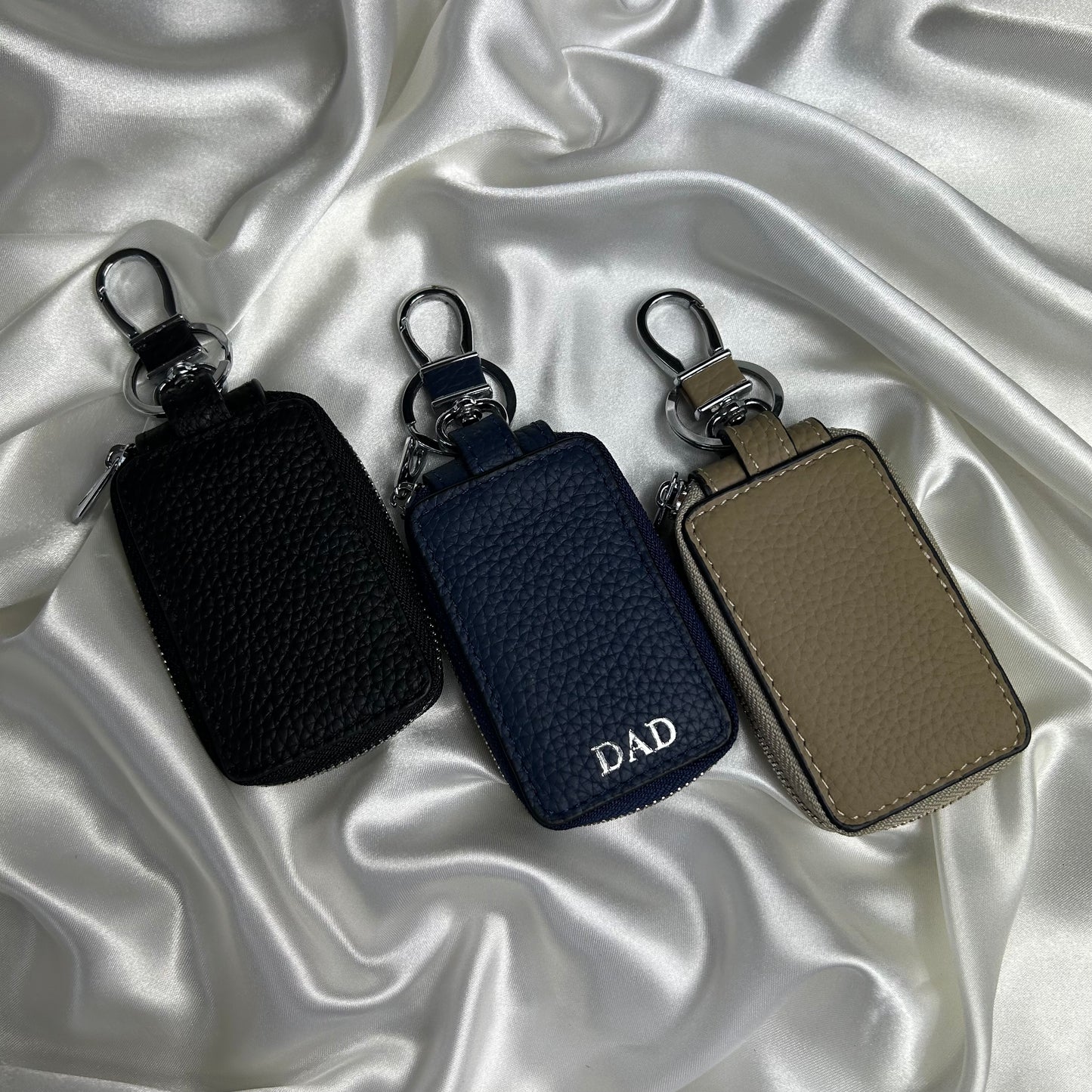 Personalised Leather Key Case Keychain