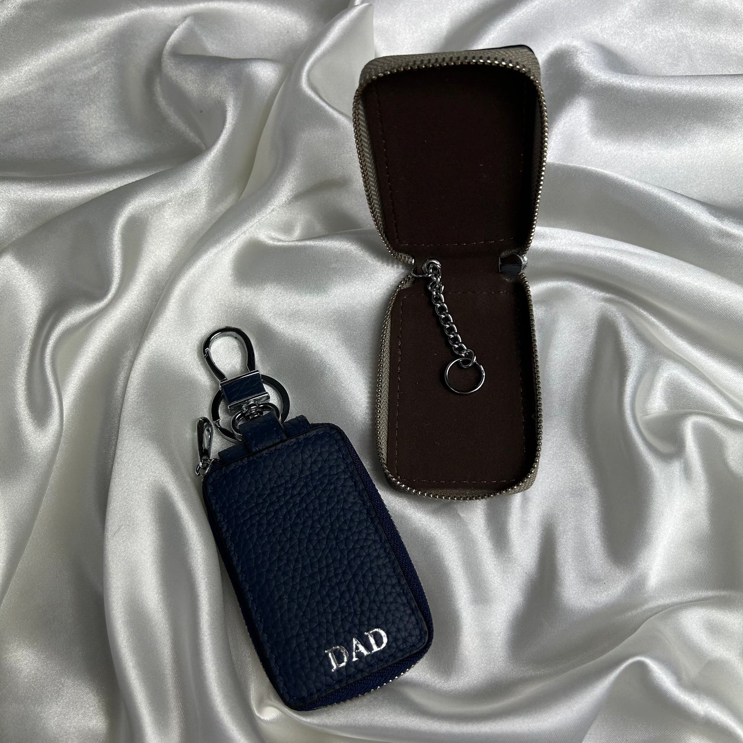 Personalised Leather Key Case Keychain