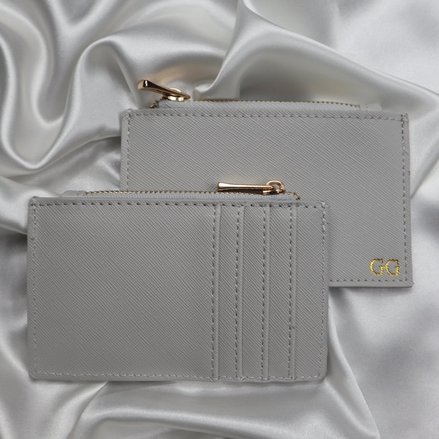 Personalised Vegan Leather Zip Cardholder