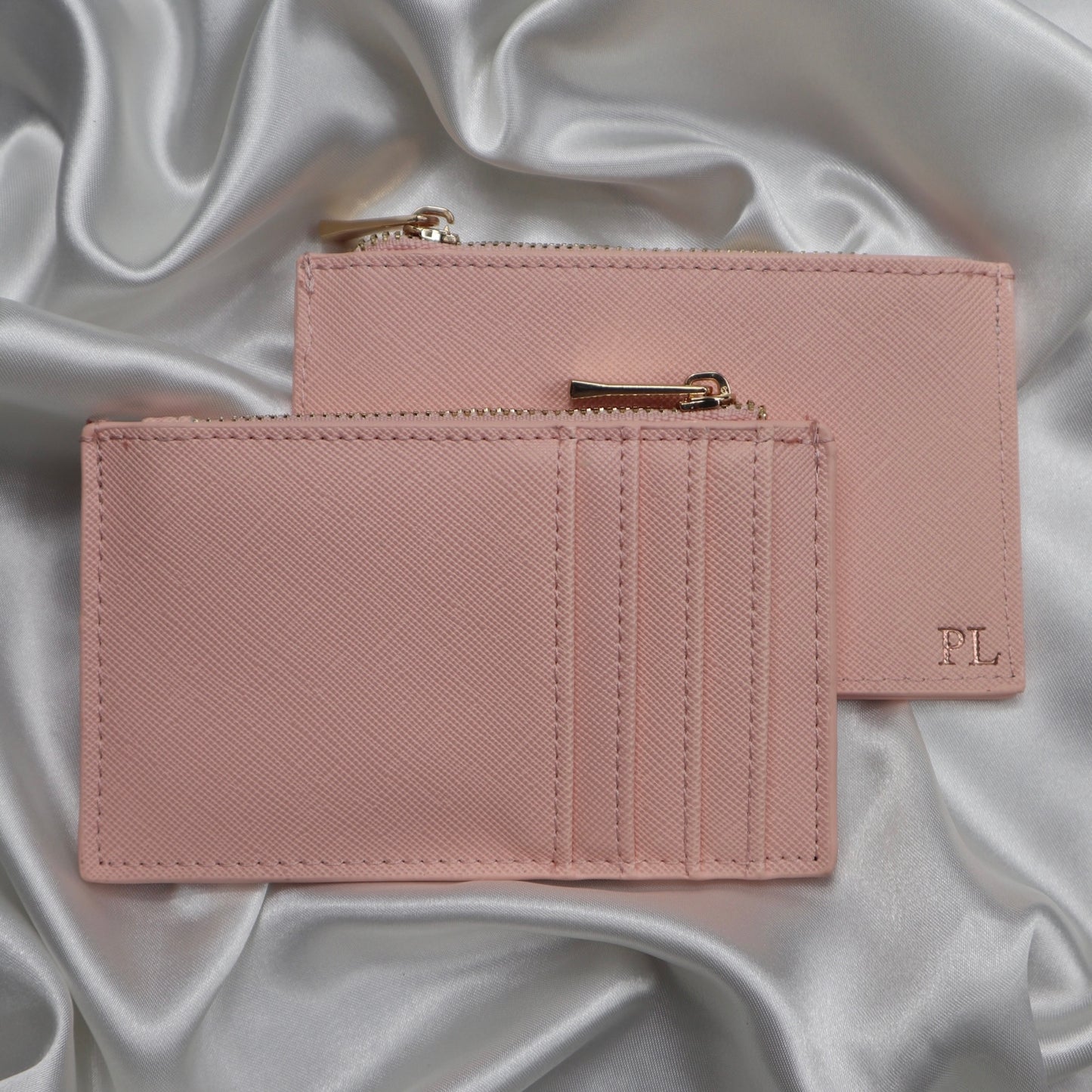 Personalised Vegan Leather Zip Cardholder