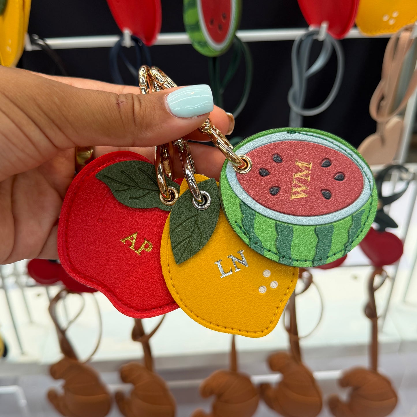 Personalised Apple Bag Charm - AirTag Holder