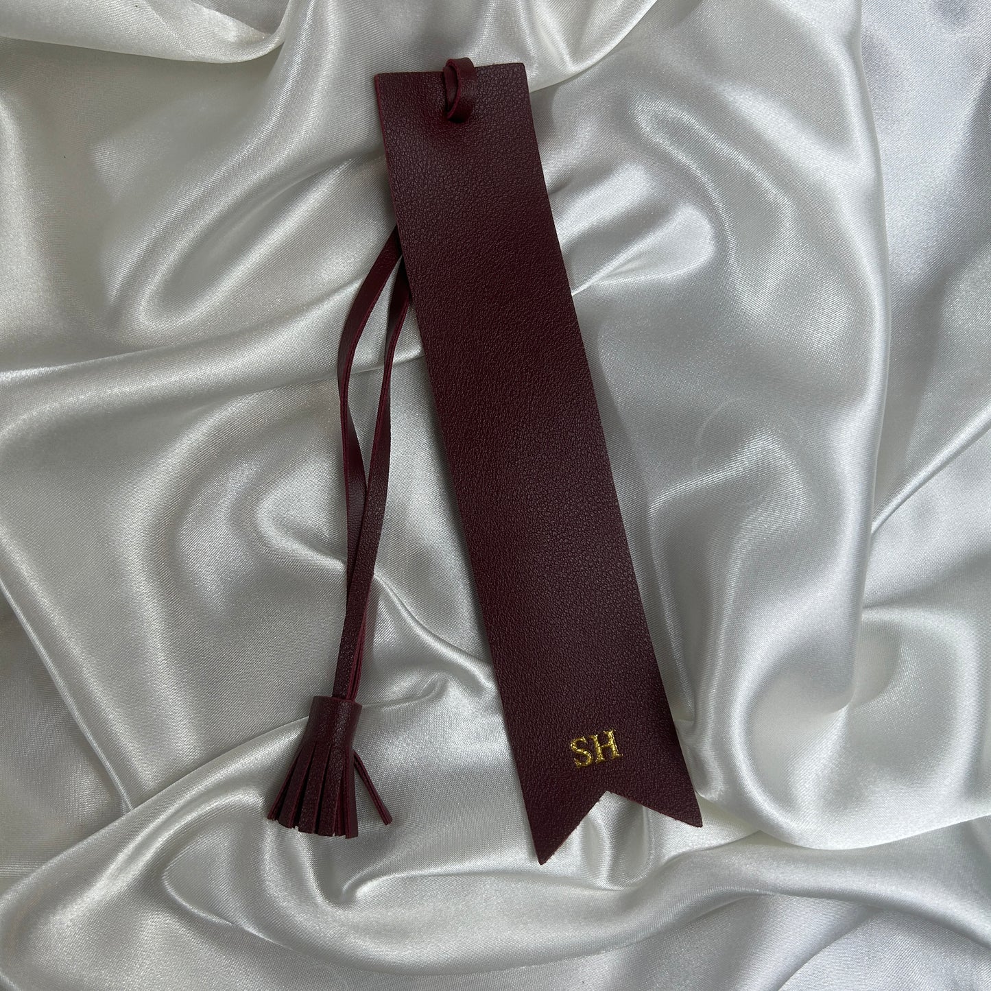 Tassel Bookmark - Burgundy/ Gold - SH