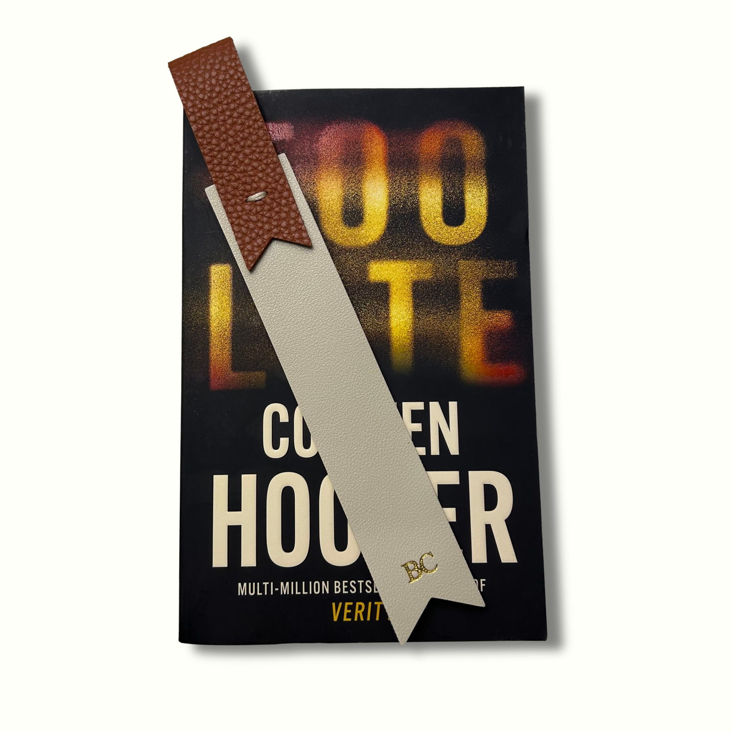 Personalised Vegan Leather Loop Bookmark