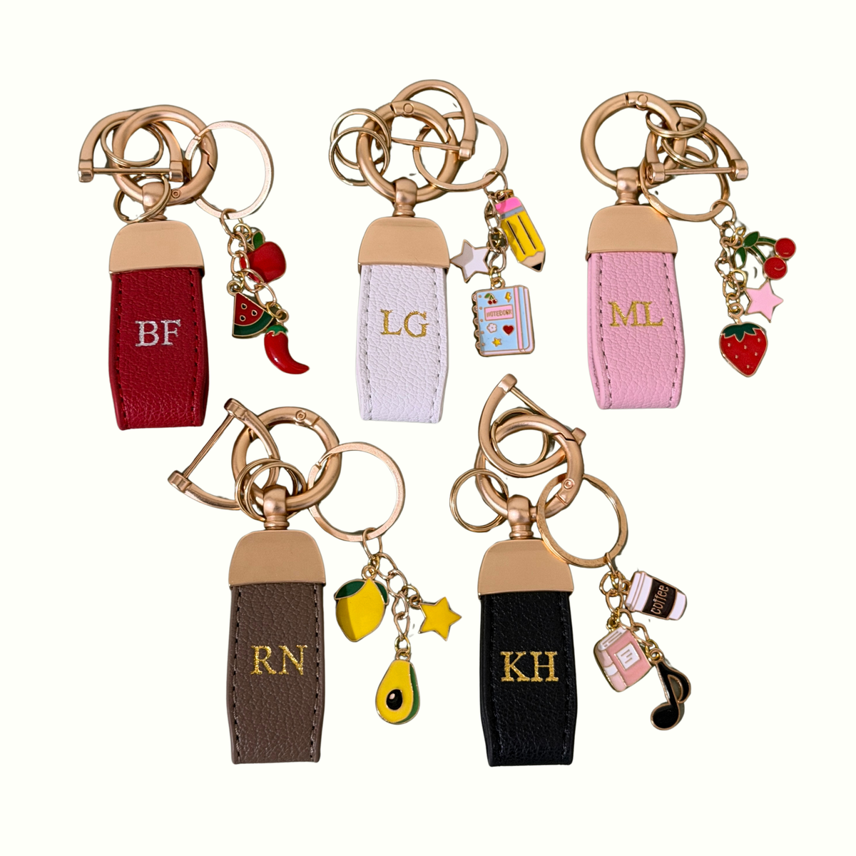 Personalised Charm Builder Keyring
