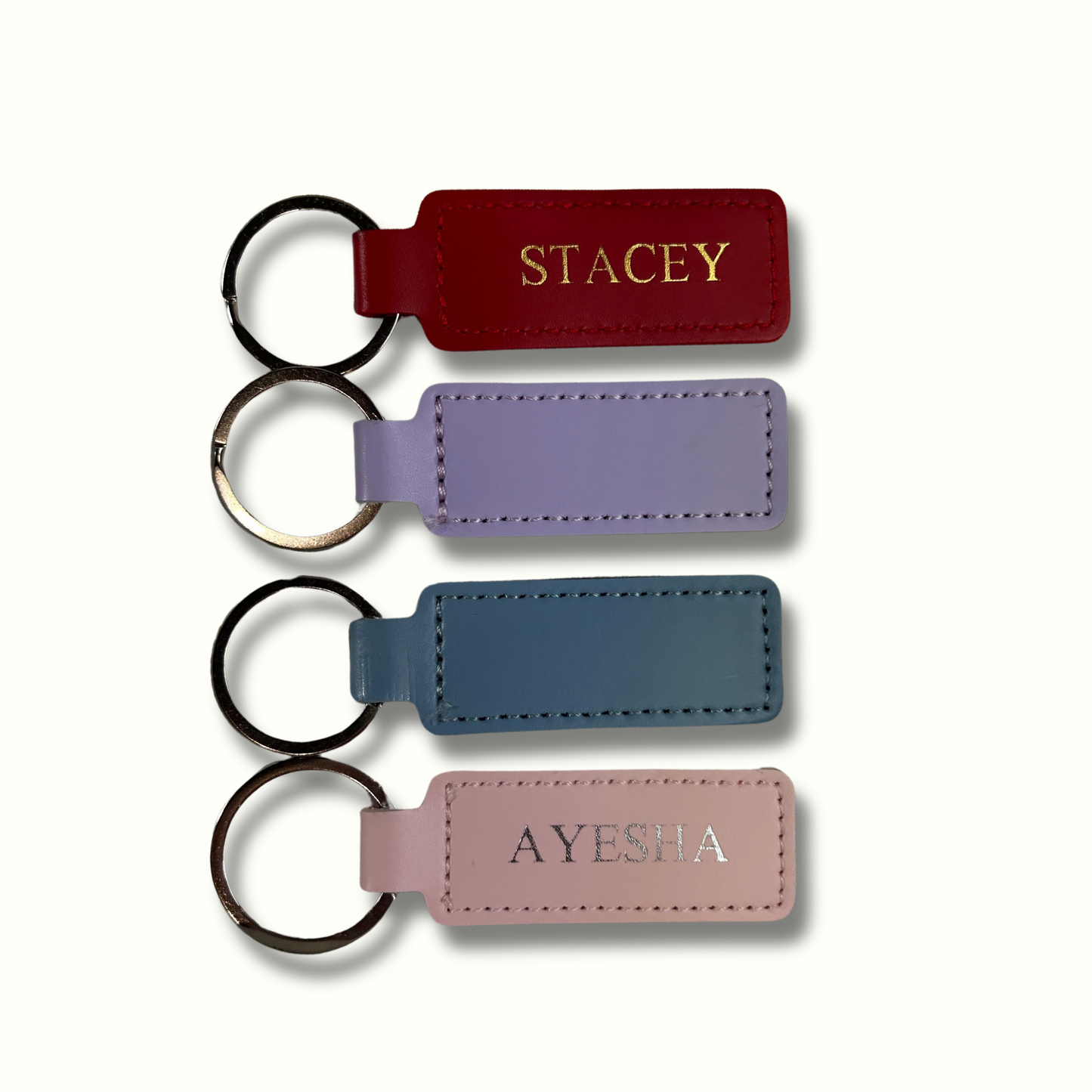 Personalised Vegan Leather Keychain