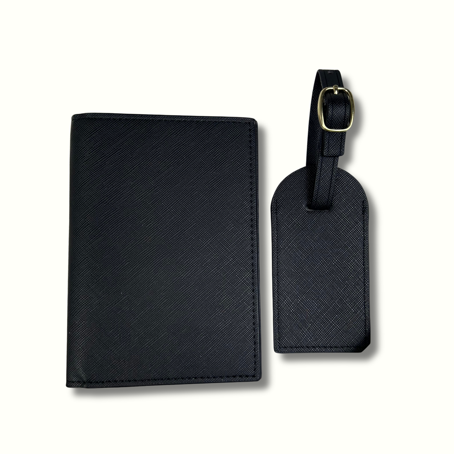Personalised Vegan Leather Travel Set