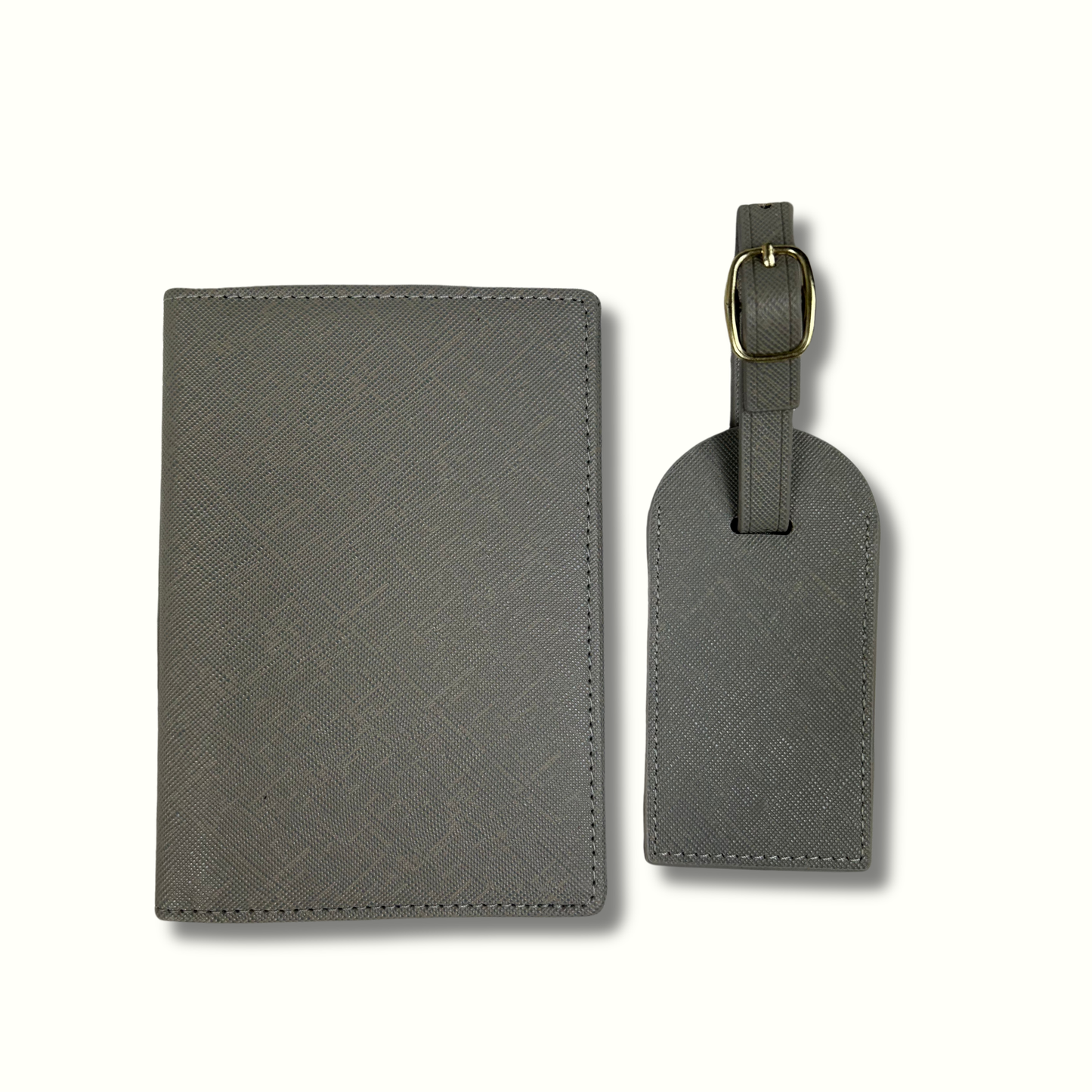 Personalised Vegan Leather Travel Set