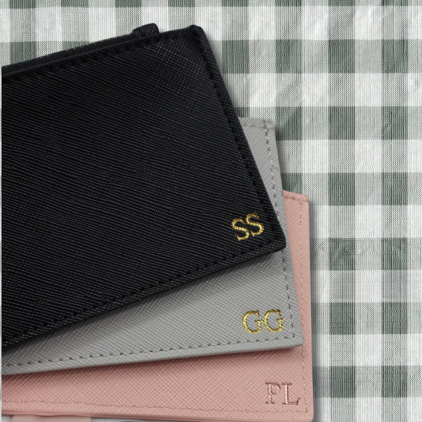 Personalised Vegan Leather Zip Cardholder