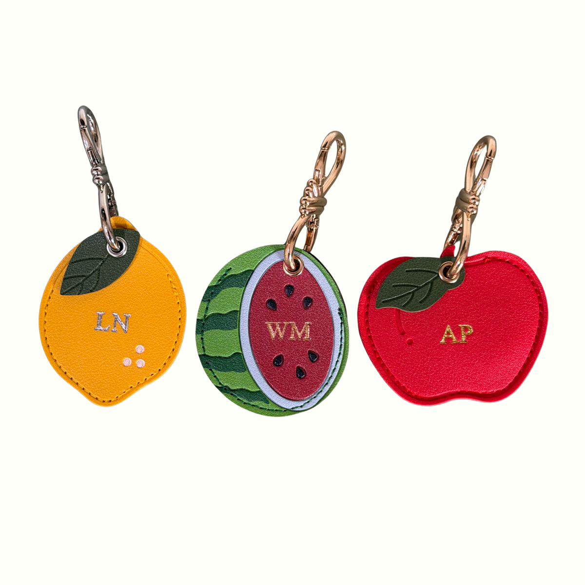 Personalised Watermelon Bag Charm - AirTag Holder