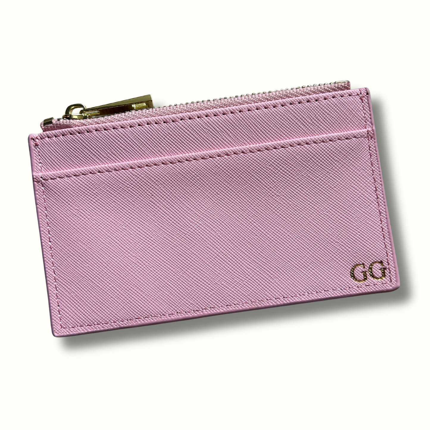 Personalised Vegan Leather Zip Cardholder