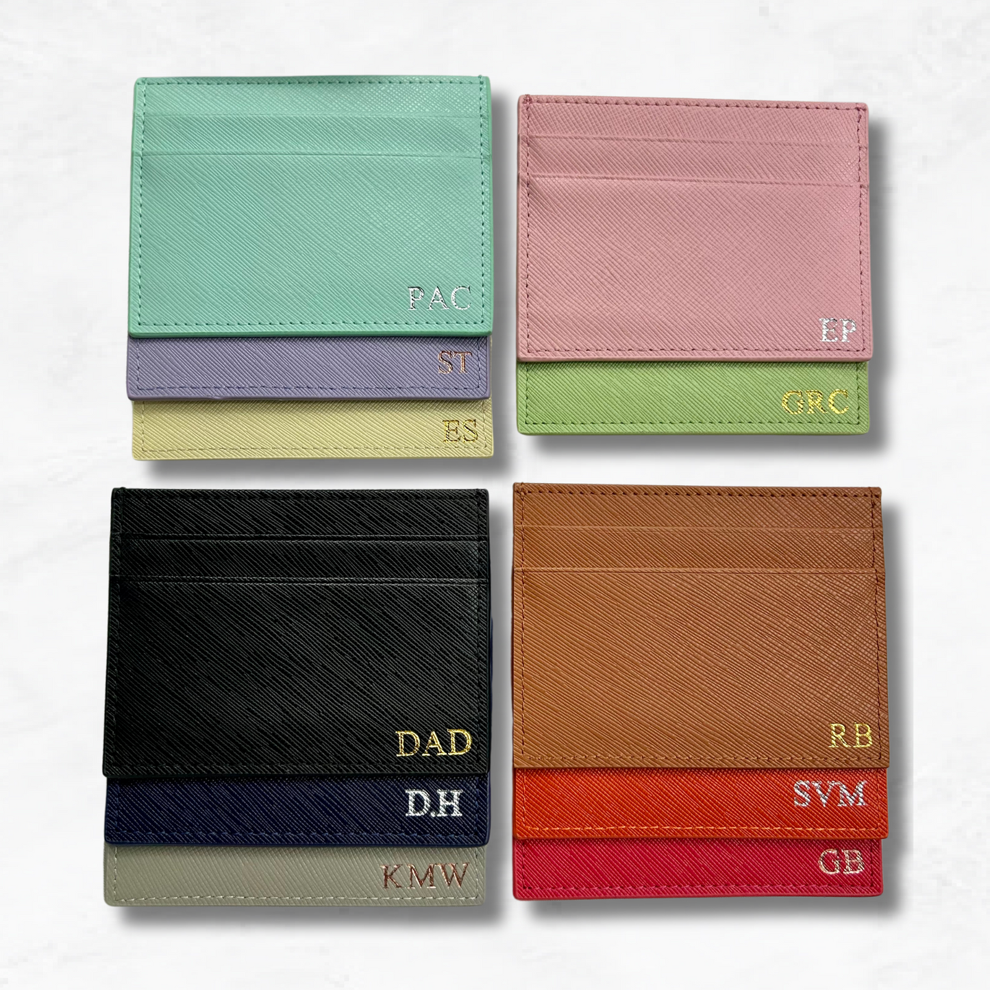 Personalised Leather Card Holder