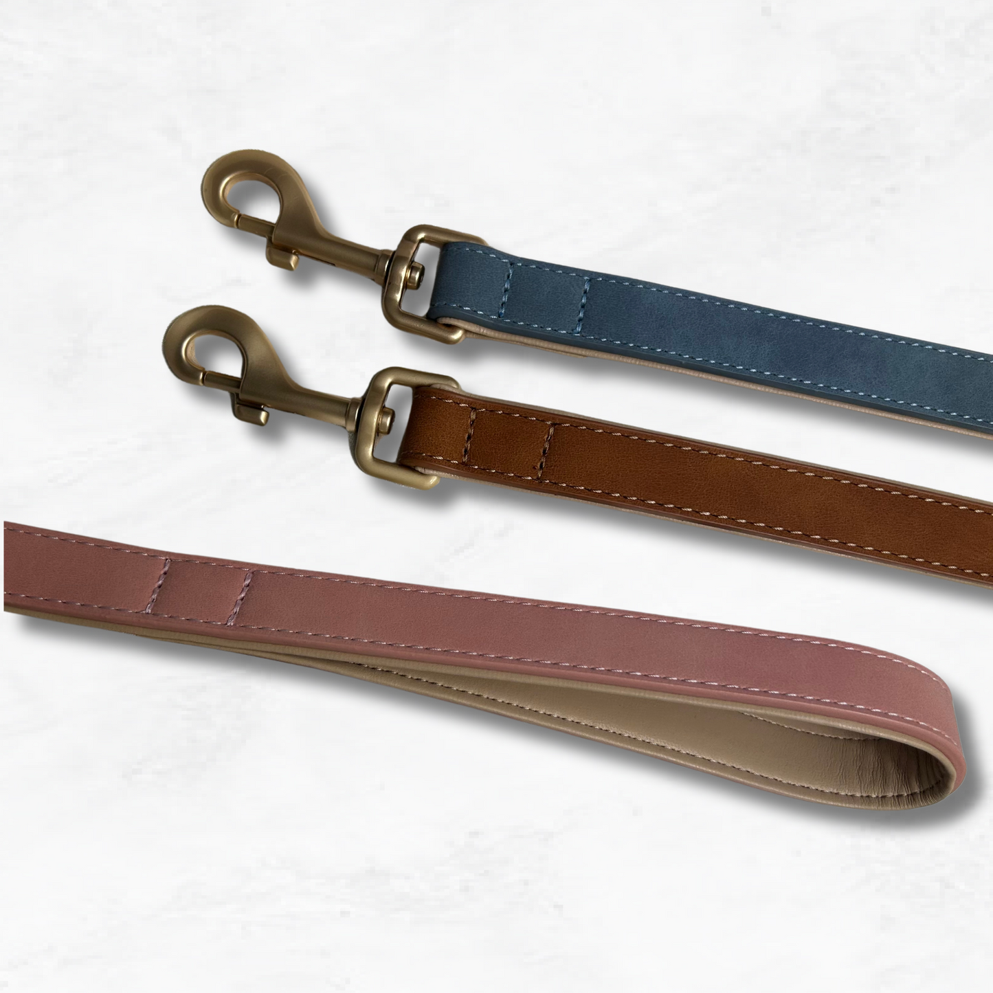Personalised Vegan Suede Leather Dog Collar & Lead Set