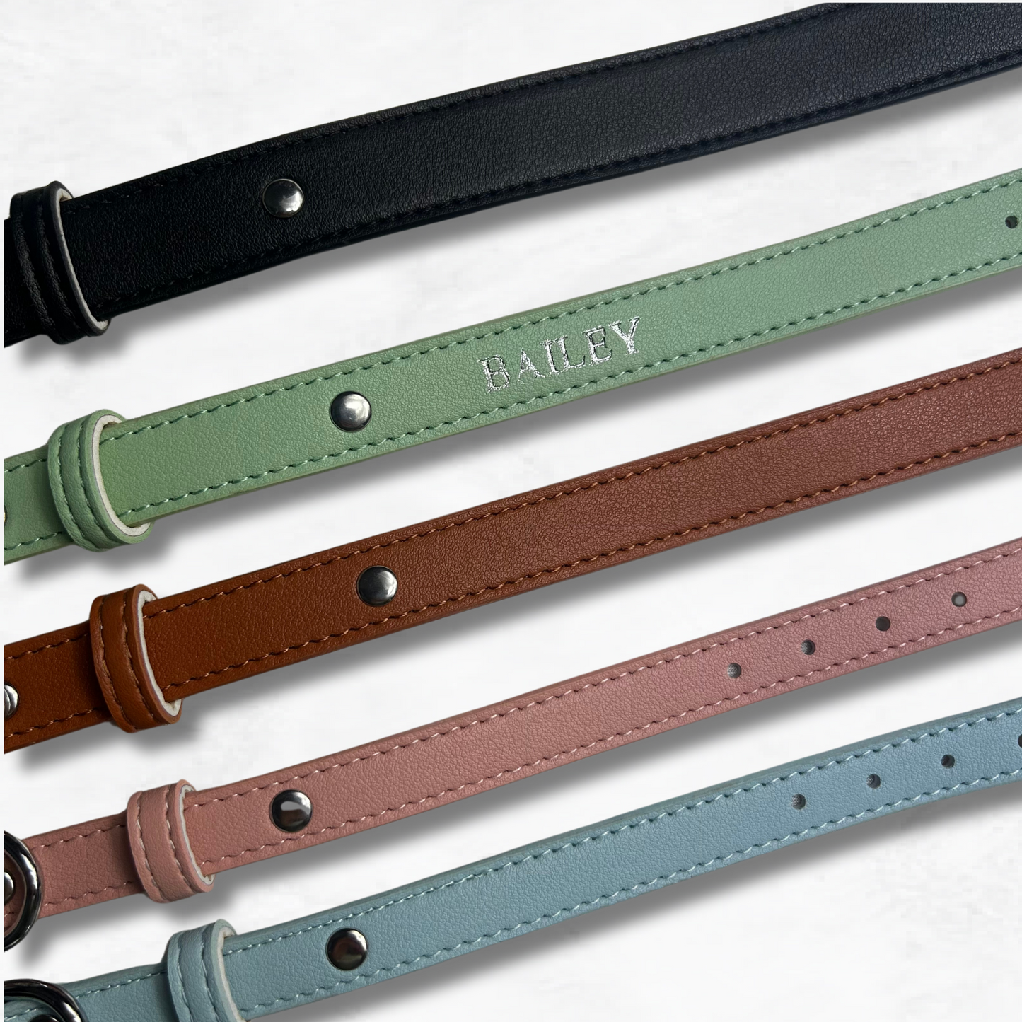 Personalised Vegan Leather Pet Collar