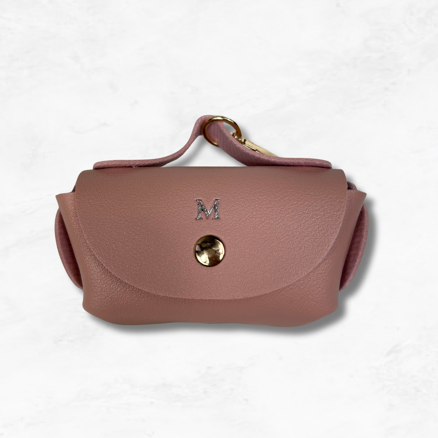 Personalised Vegan Leather Dog Poo Bag Holder