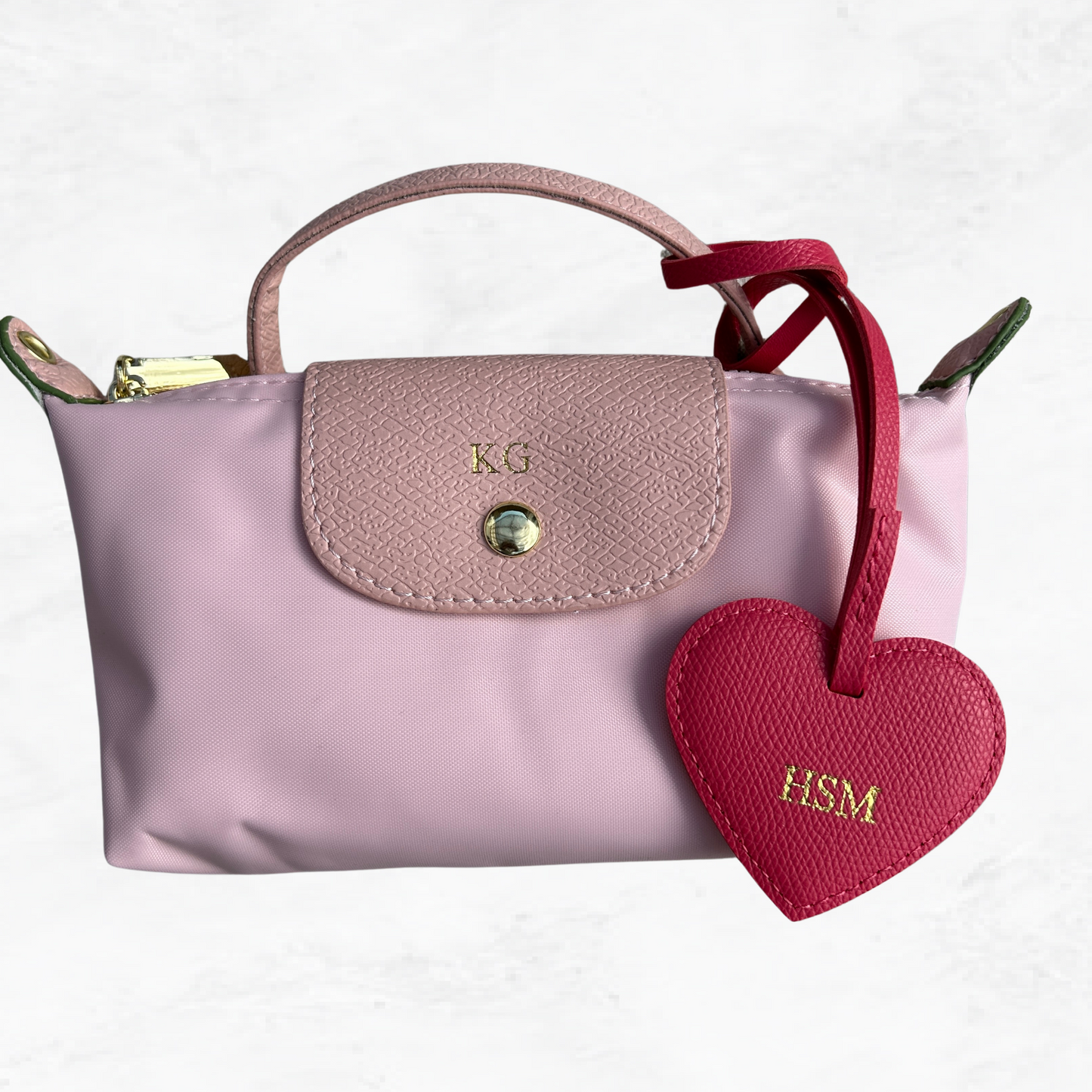 Personalised Heart Bag Charm