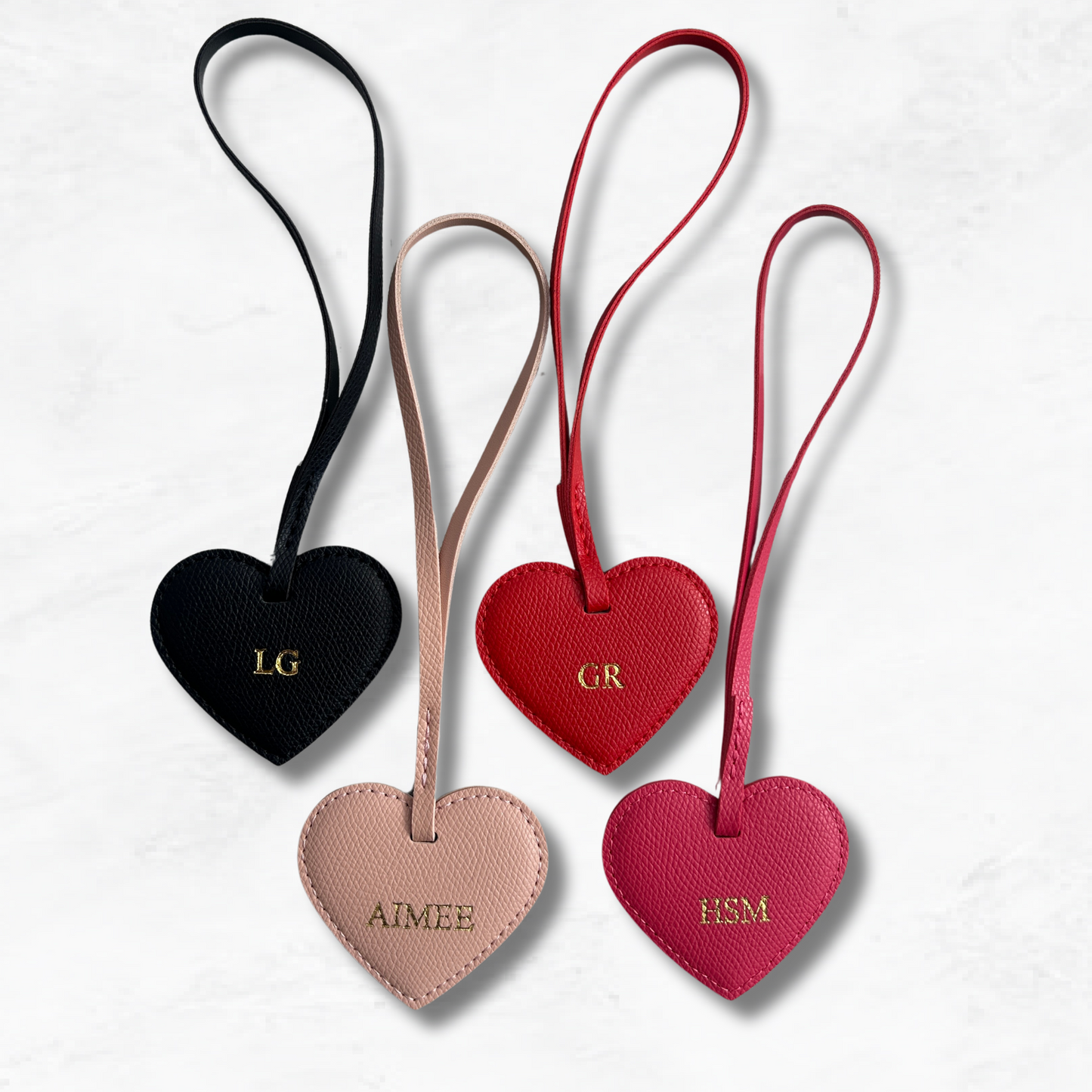Personalised Heart Bag Charm