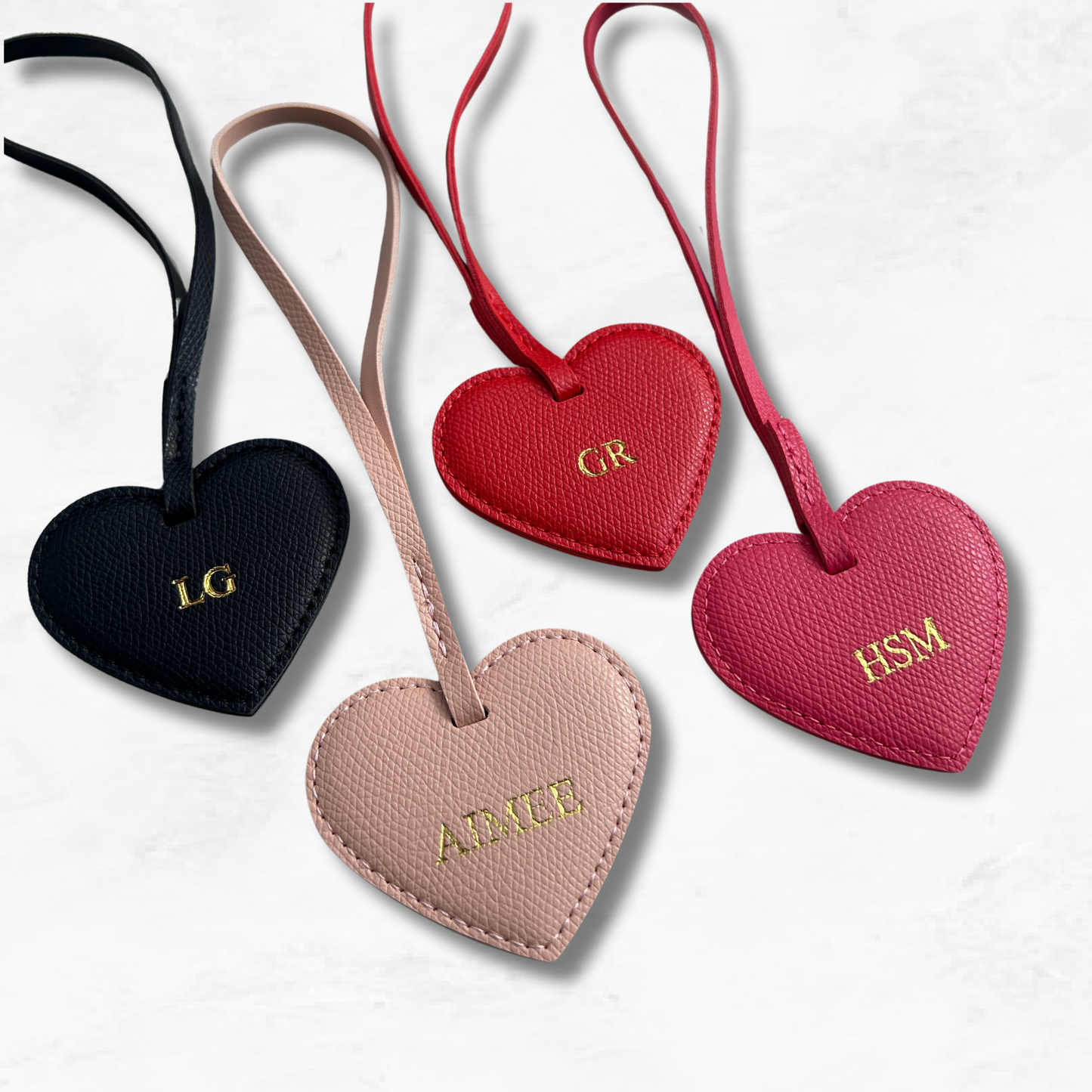 Personalised Heart Bag Charm
