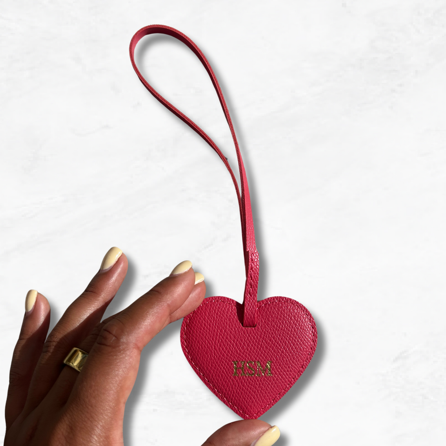 Personalised Heart Bag Charm