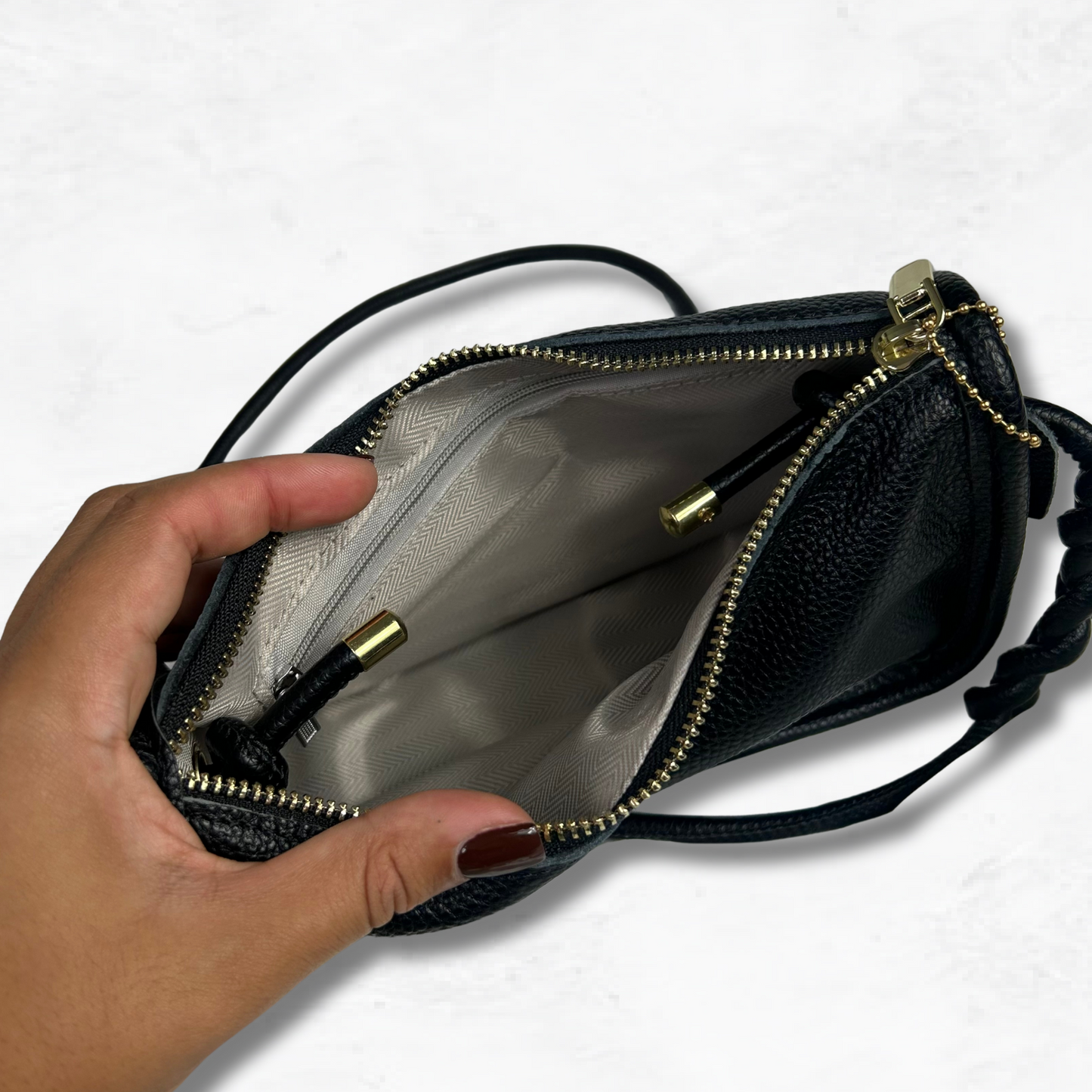 Personalised Leather Crossbody Bag