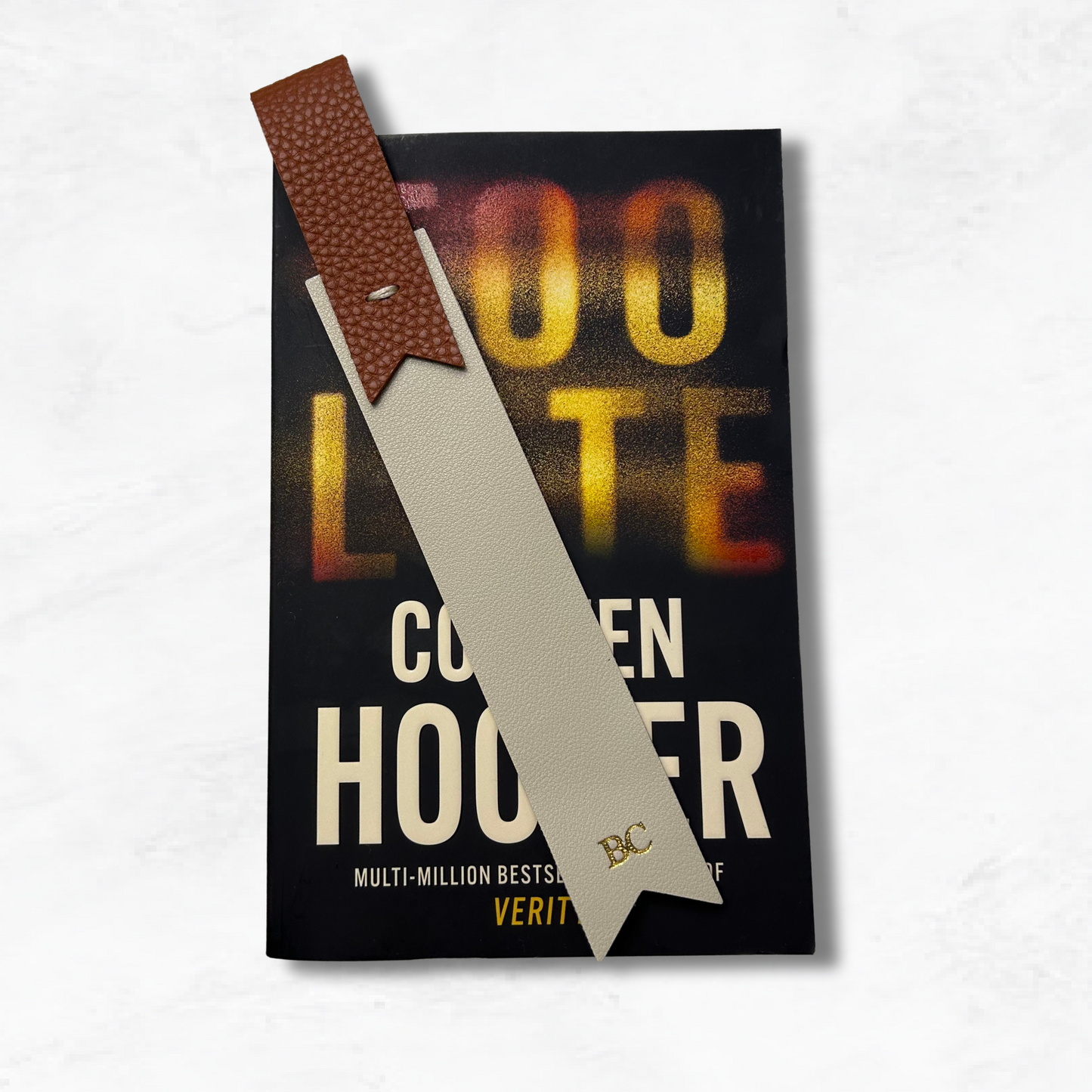 Personalised Vegan Leather Loop Bookmark