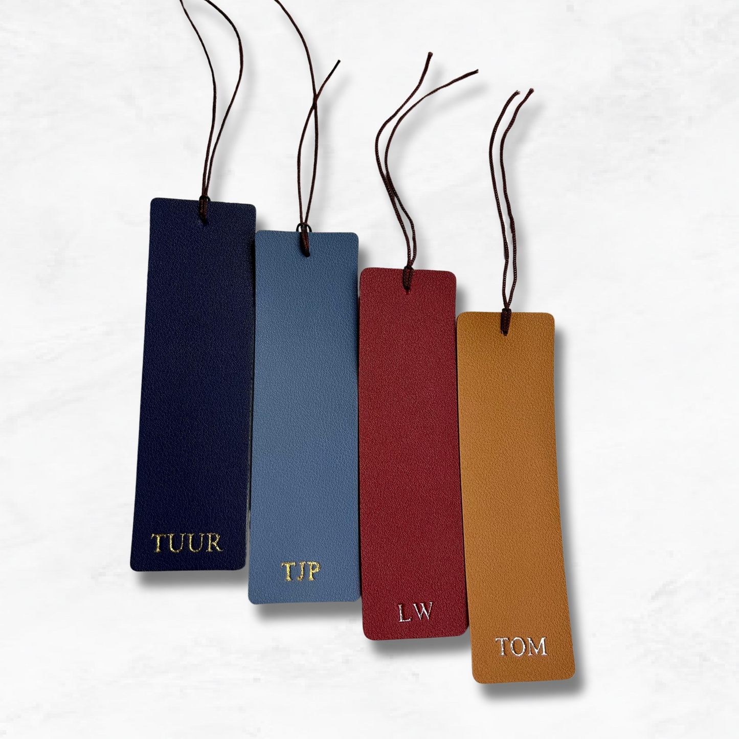 Personalised Vegan Leather Bookmark