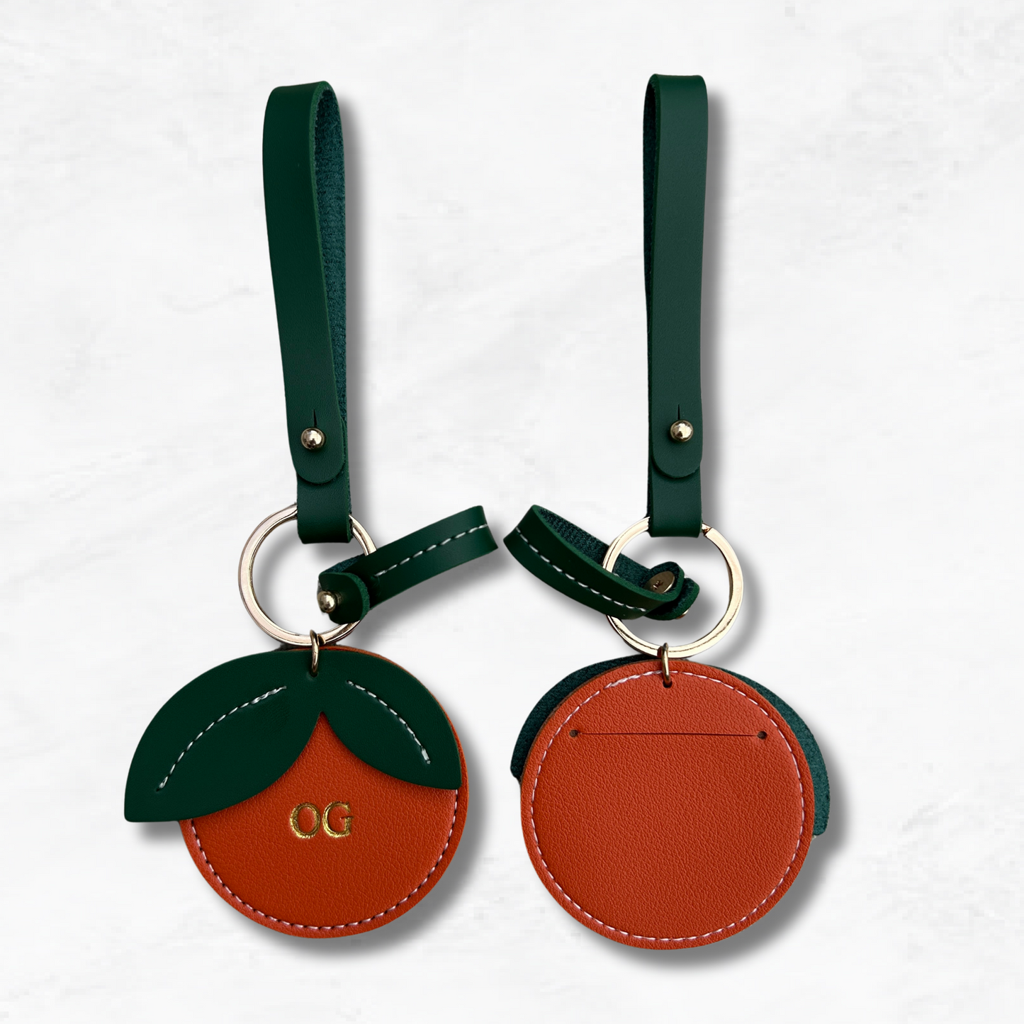 Personalised Orange Bag Charm