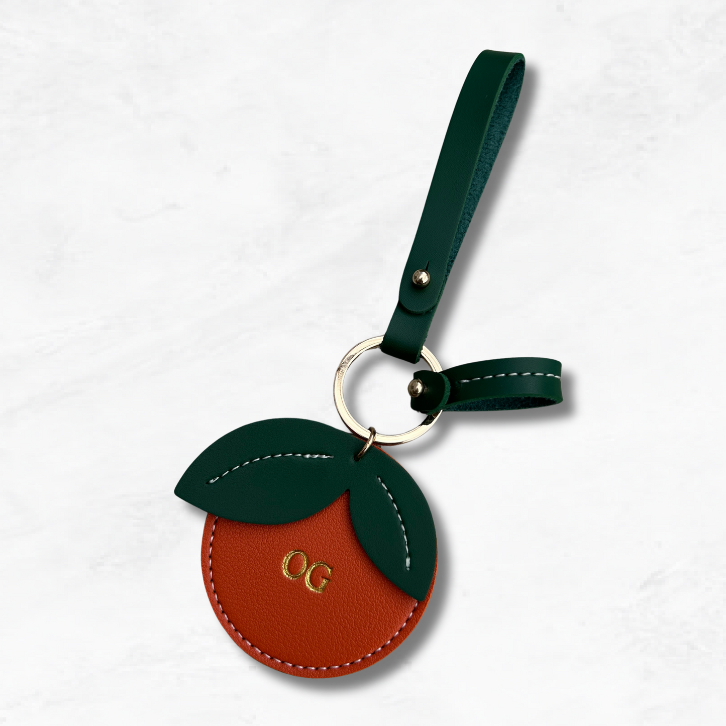Personalised Orange Bag Charm