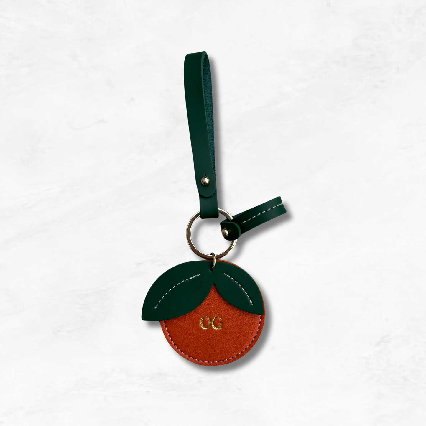 Personalised Orange Bag Charm