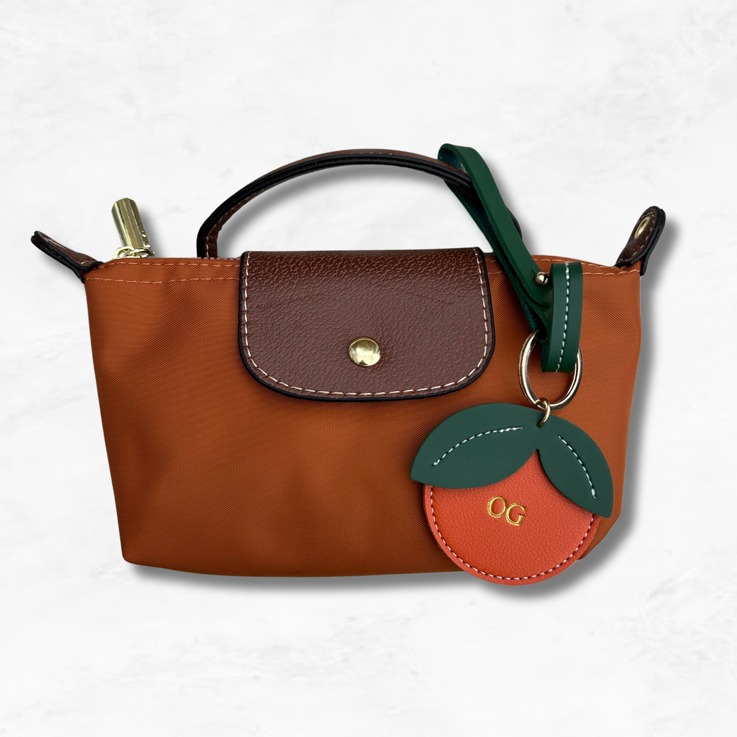Personalised Orange Bag Charm