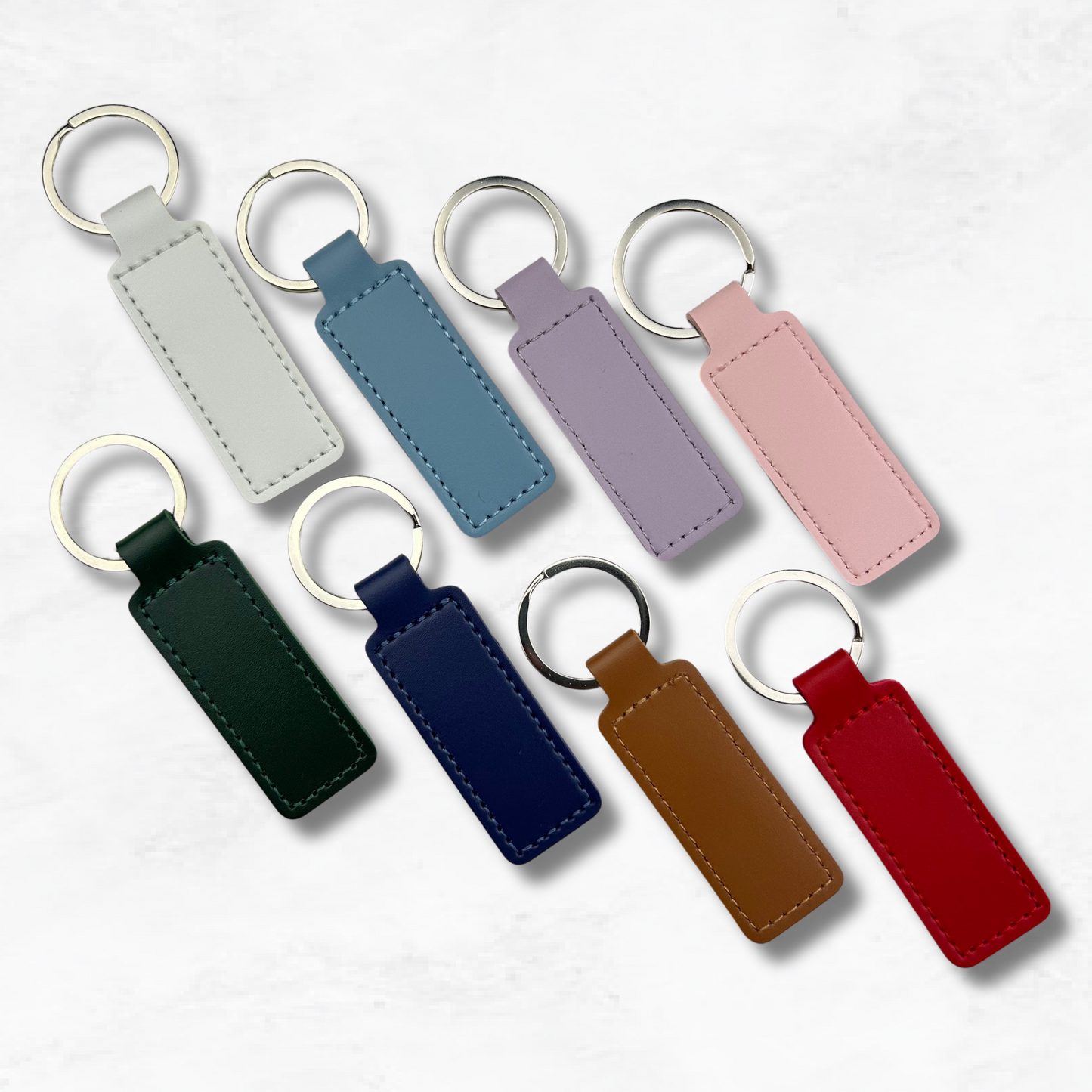 Personalised Vegan Leather Keychain