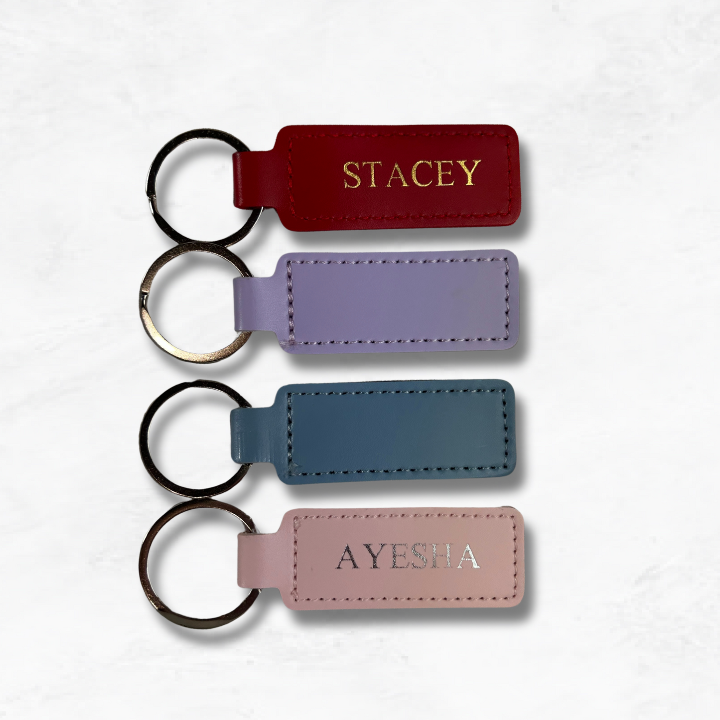 Personalised Vegan Leather Keychain