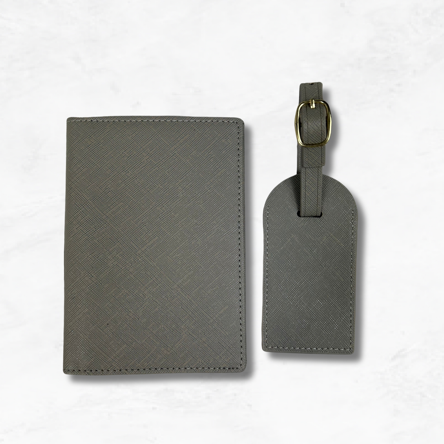 Personalised Vegan Leather Travel Set