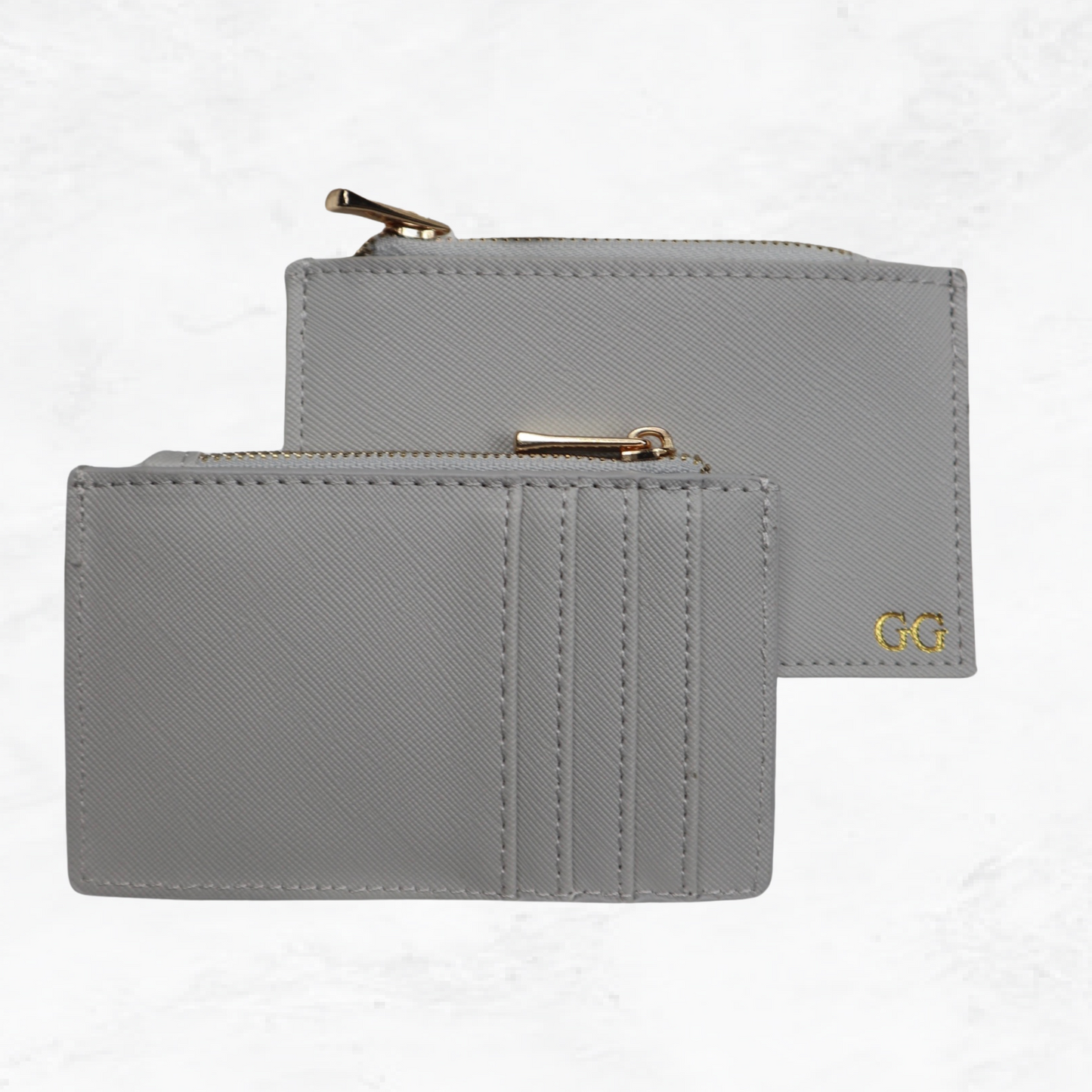 Personalised Vegan Leather Zip Cardholder