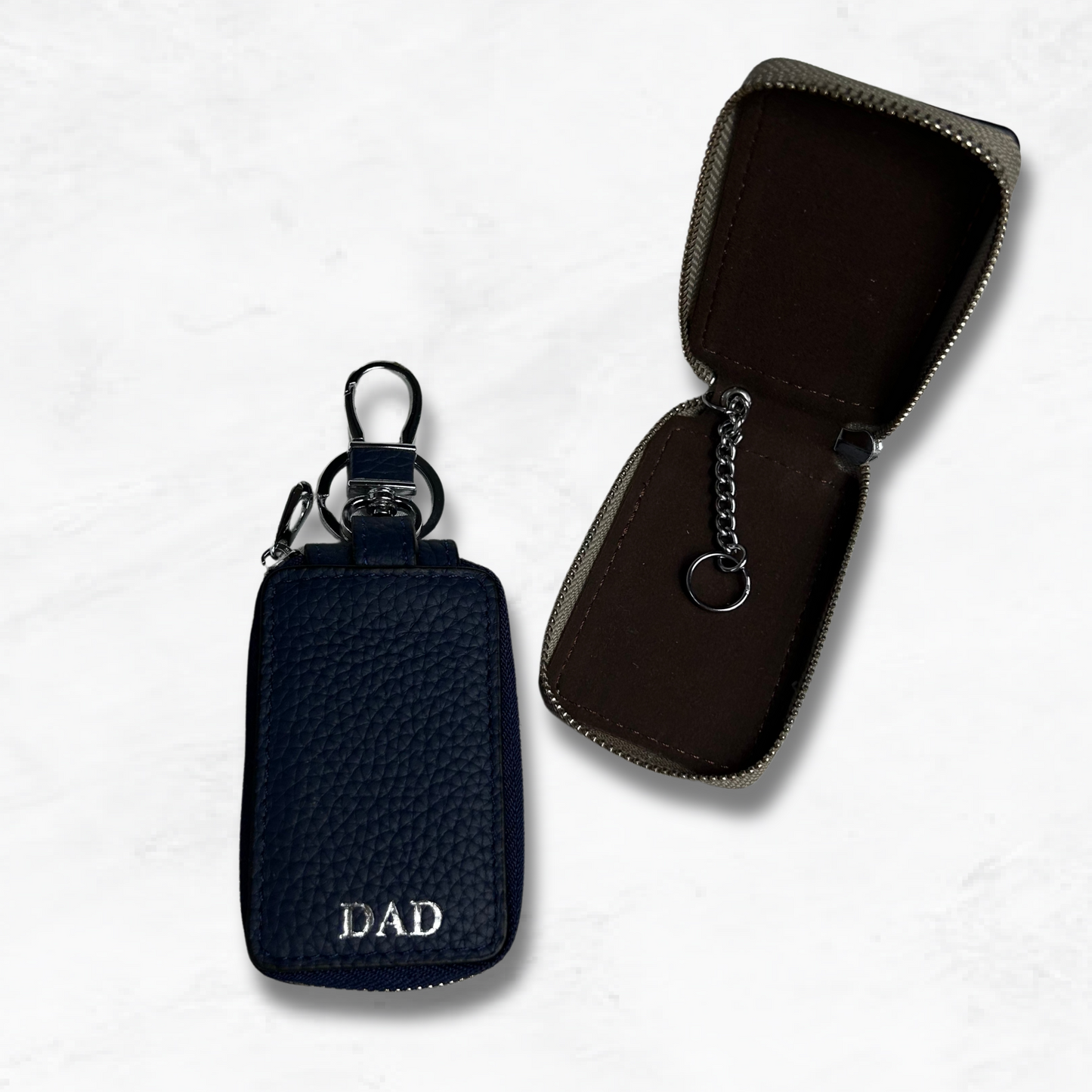 Personalised Leather Key Case Keychain