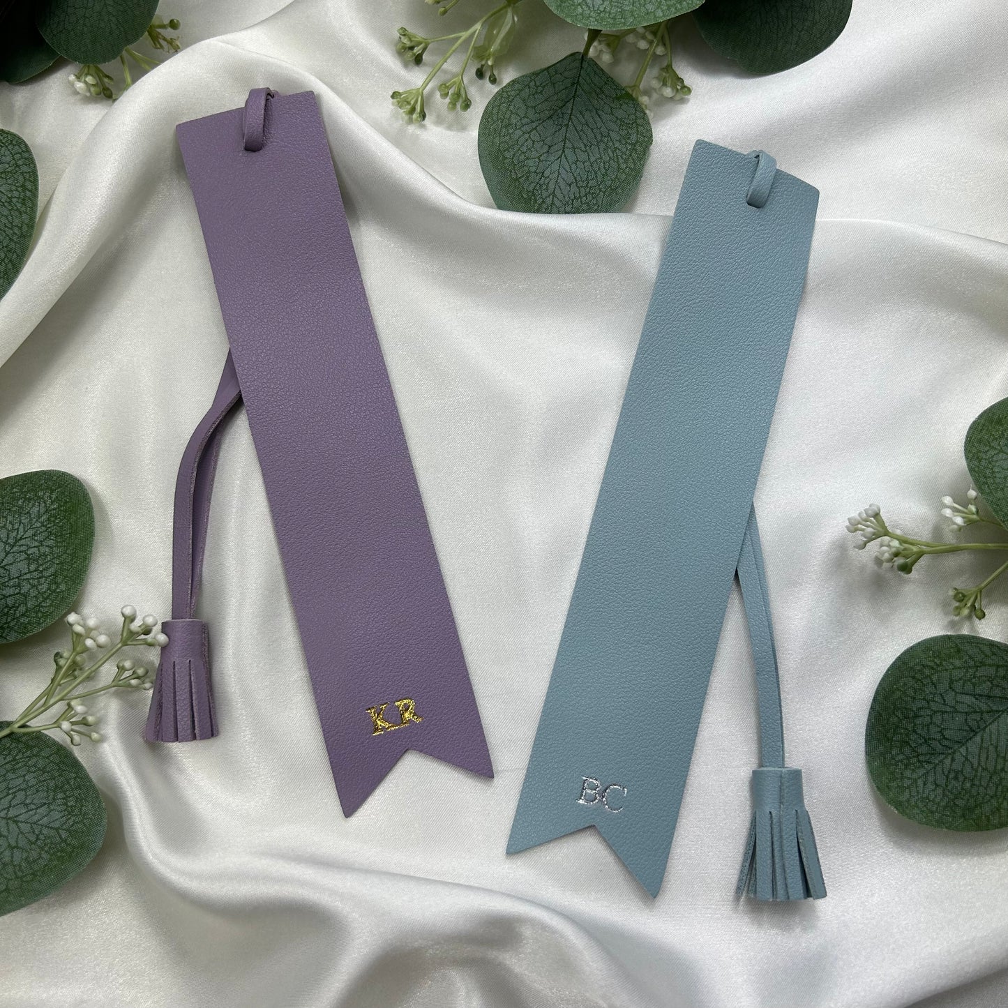 Personalised Vegan Leather Tassel Bookmark