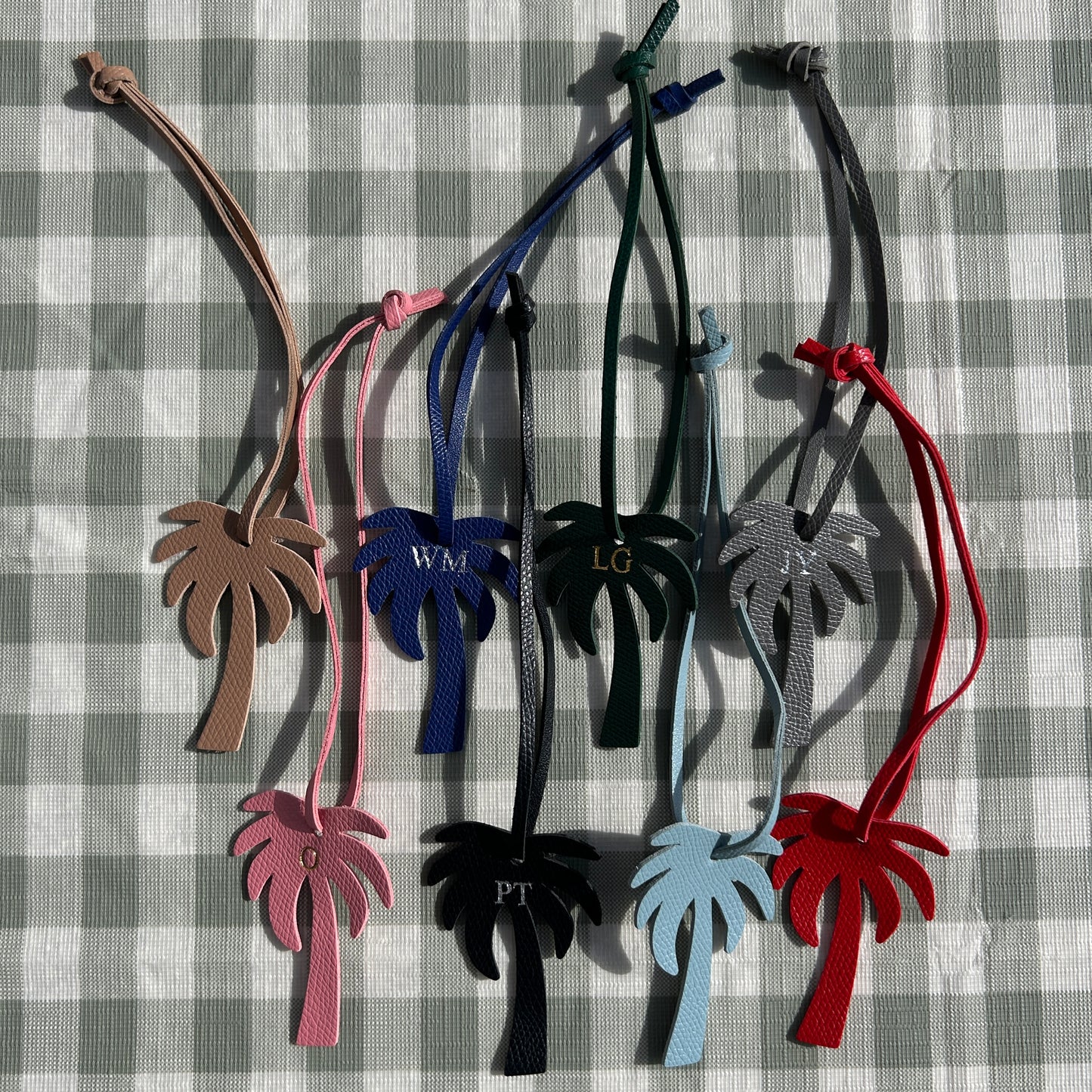 Personalised Palm Tree Bag Charm